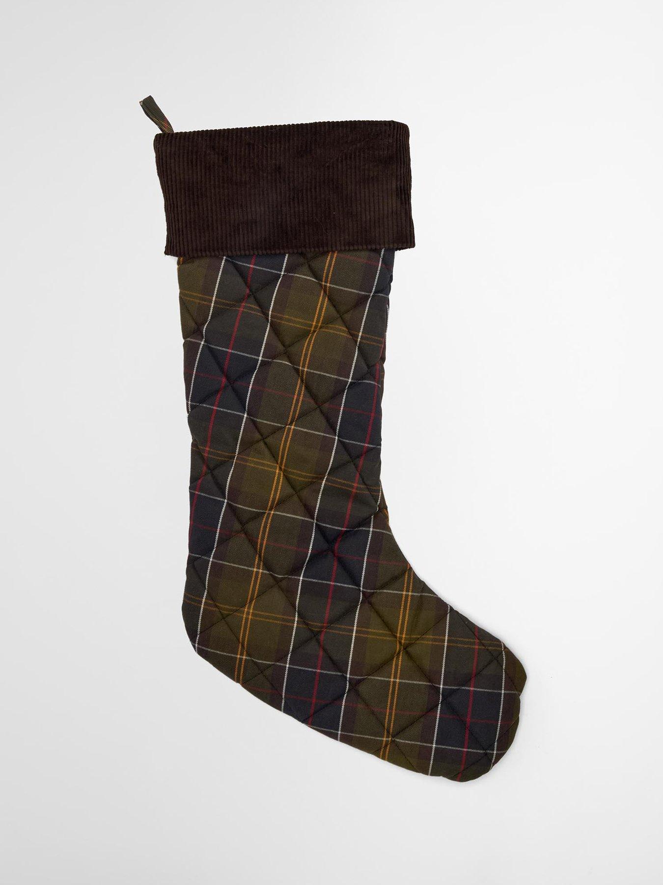 Image 3 of 4 of Barbour Christmas Gift Set Tartan Stocking - Navy