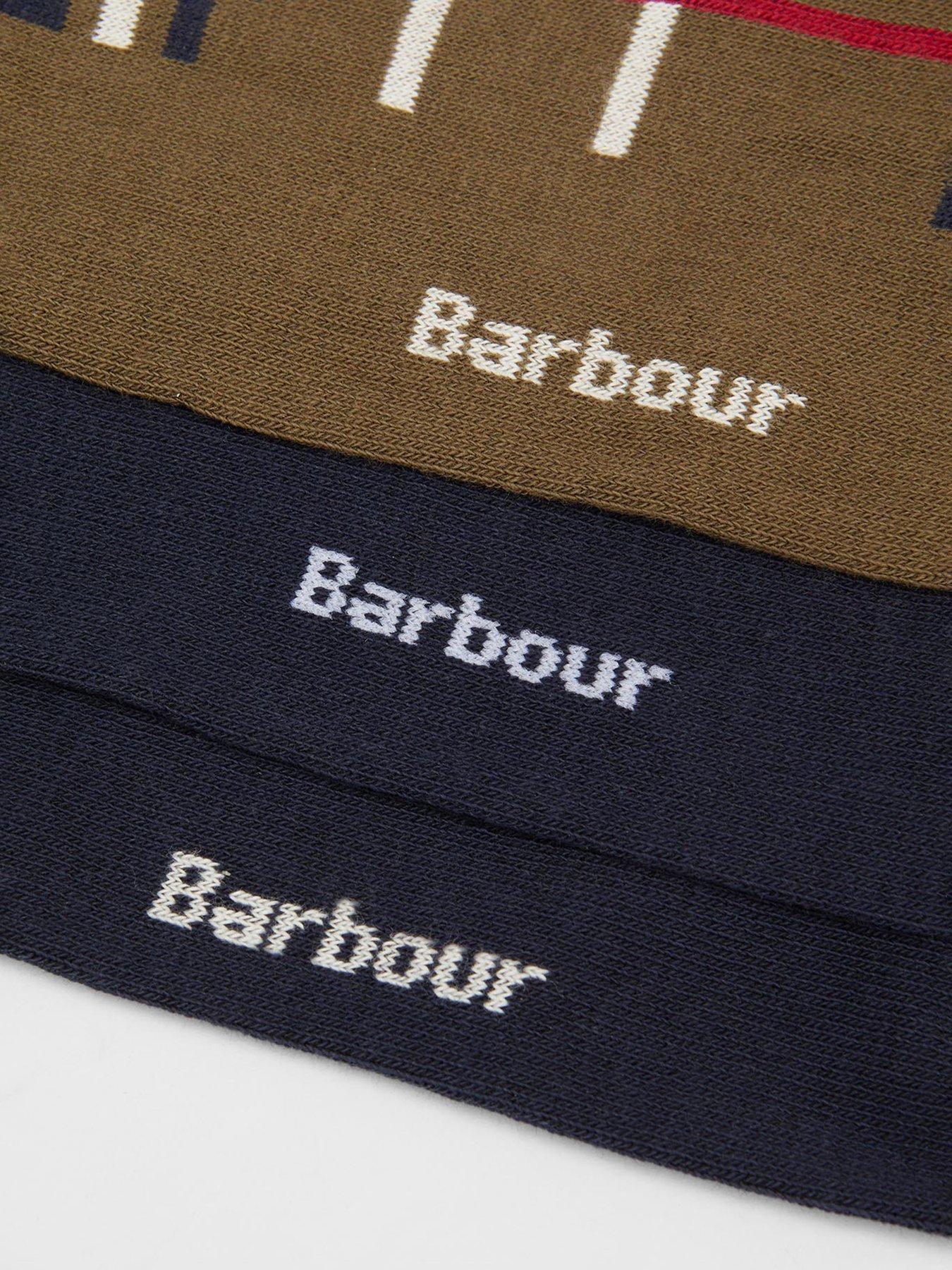 Image 2 of 4 of Barbour Tartan Socks Gift Set - Navy Multi