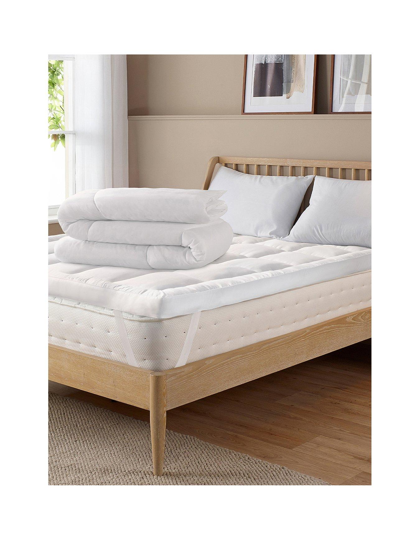 Slumberdown 10.5 Tog Climate Control Bedding Bundle (Duvet + 10cm ...