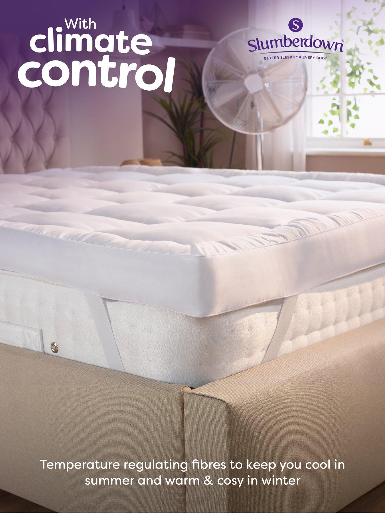 Slumberdown 10.5 Tog Climate Control Bedding Bundle (Duvet + 10cm ...