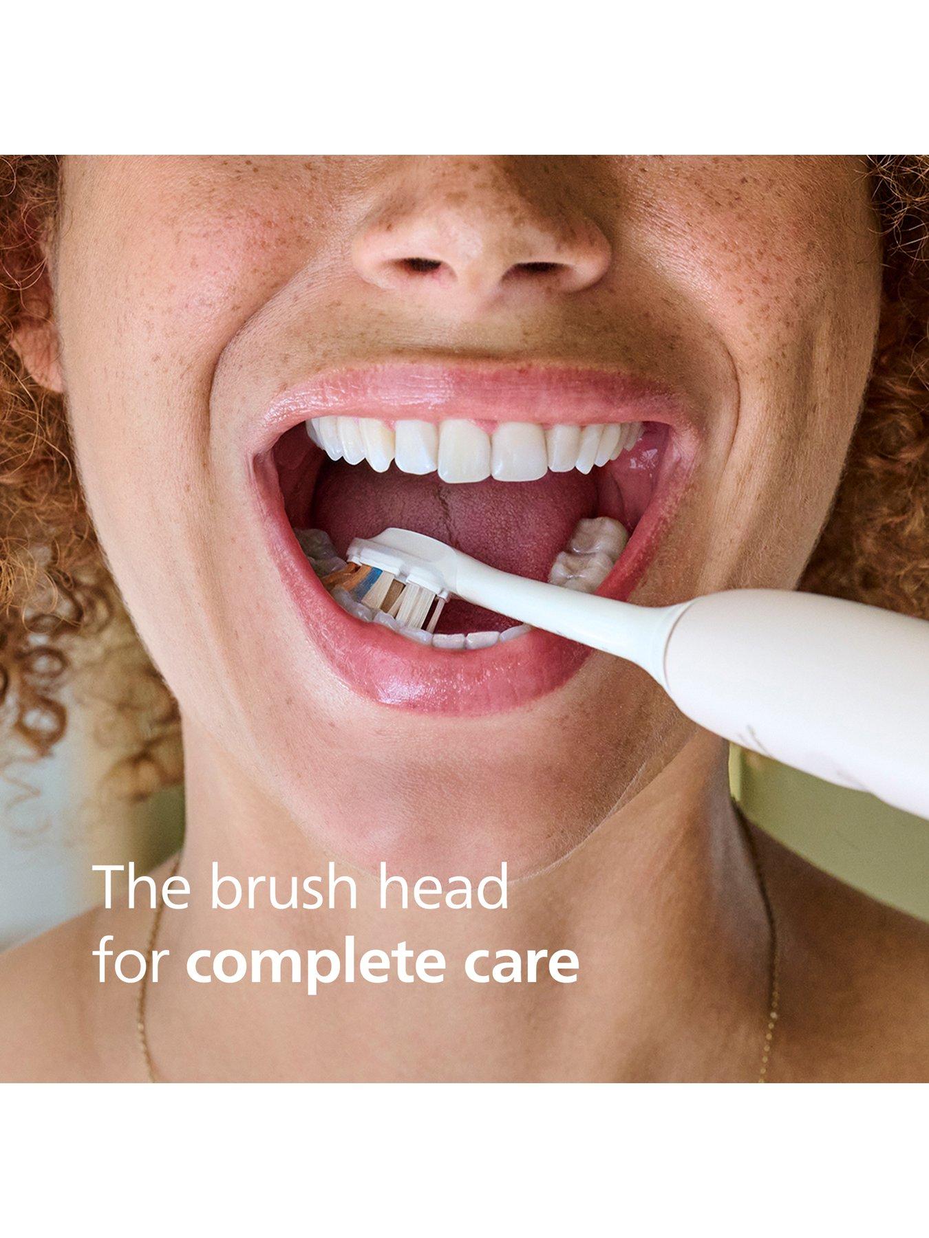 Image 2 of 8 of Philips Sonicare A3 Premium All-in-One, Genuine Replacement Toothbrush Heads, White, 2 Pack, HX9092/87