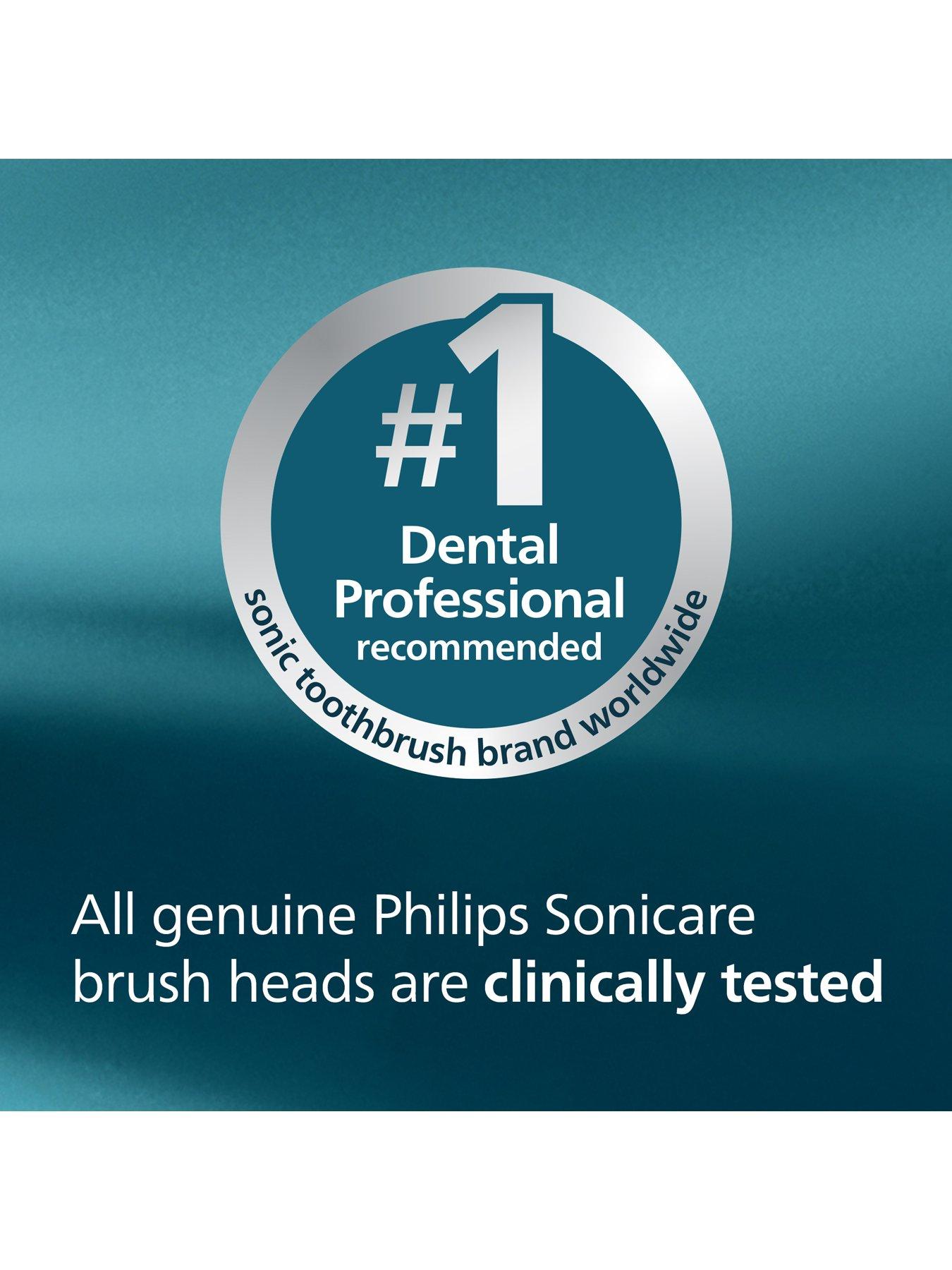 Image 7 of 8 of Philips Sonicare A3 Premium All-in-One, Genuine Replacement Toothbrush Heads, White, 2 Pack, HX9092/87