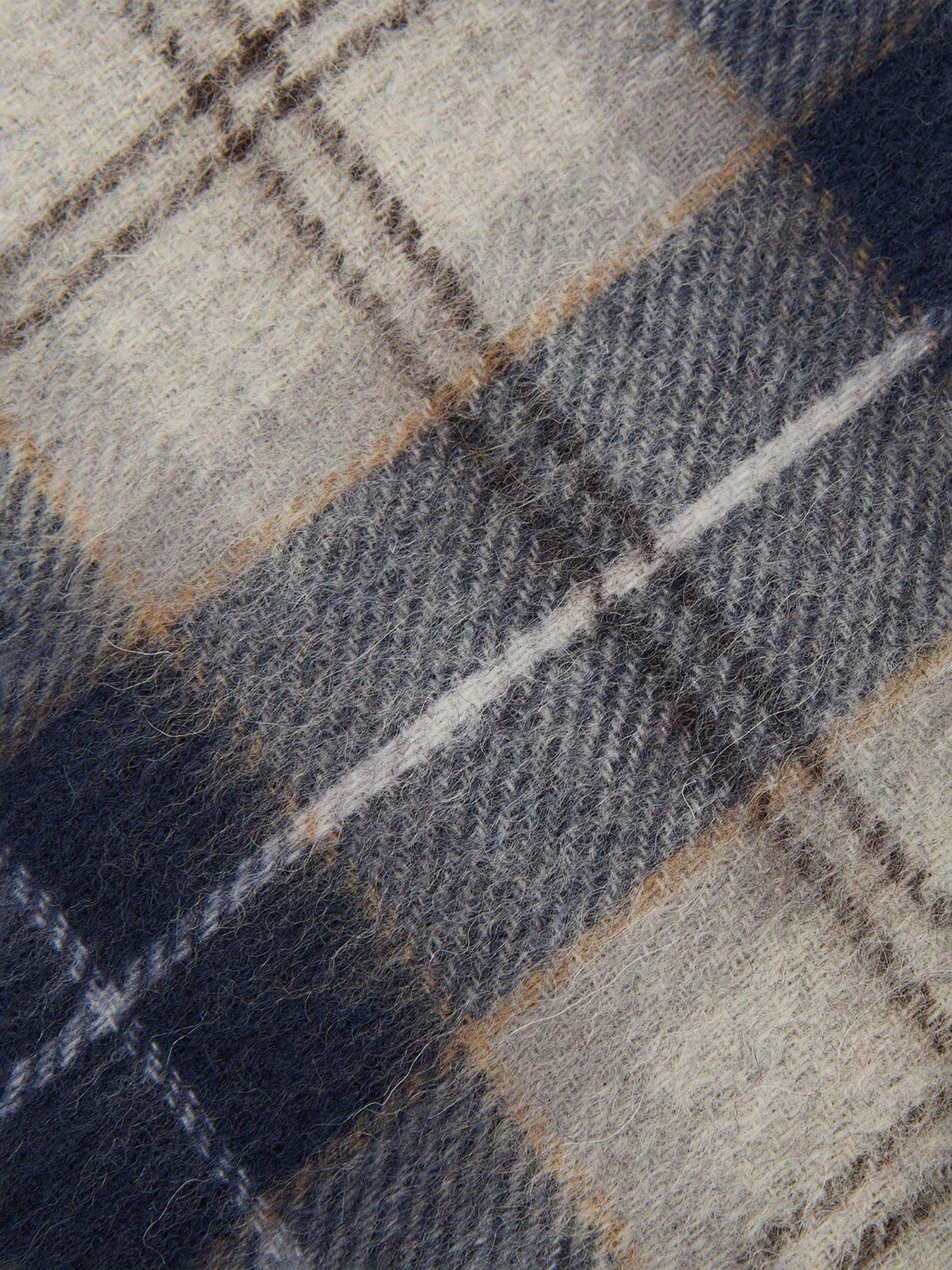 Image 4 of 4 of Barbour Tartan Scarf And Glove Gift Set - Grey Multi