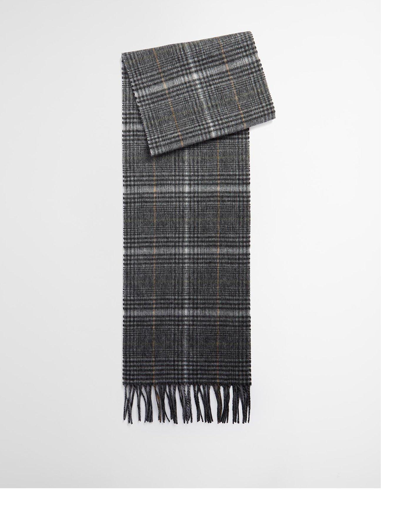 Barbour Wool And Cashmere Blend Danbrooke Scarf - Grey