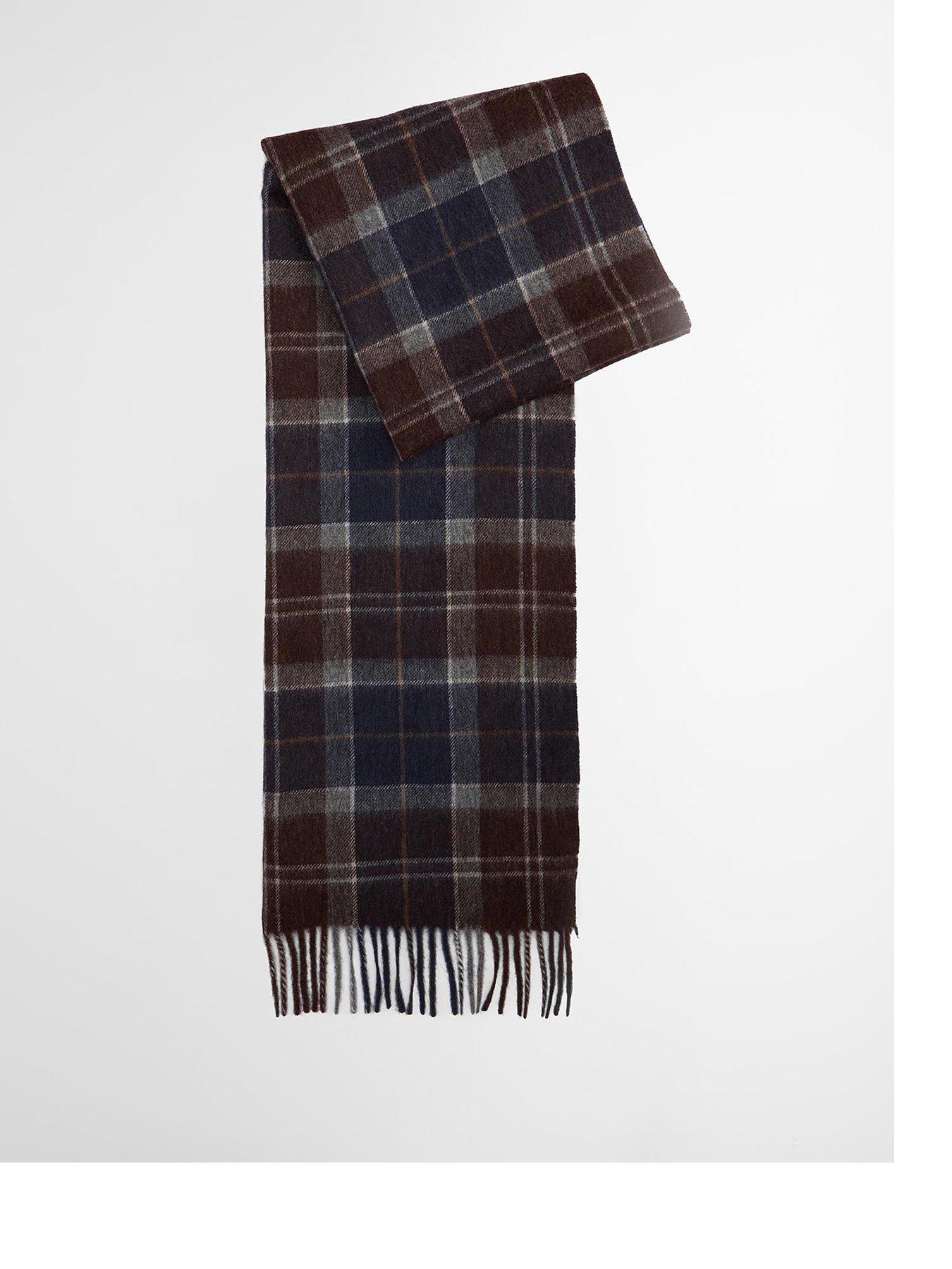 Barbour Braden Lambswool Tartan Scarf - Navy