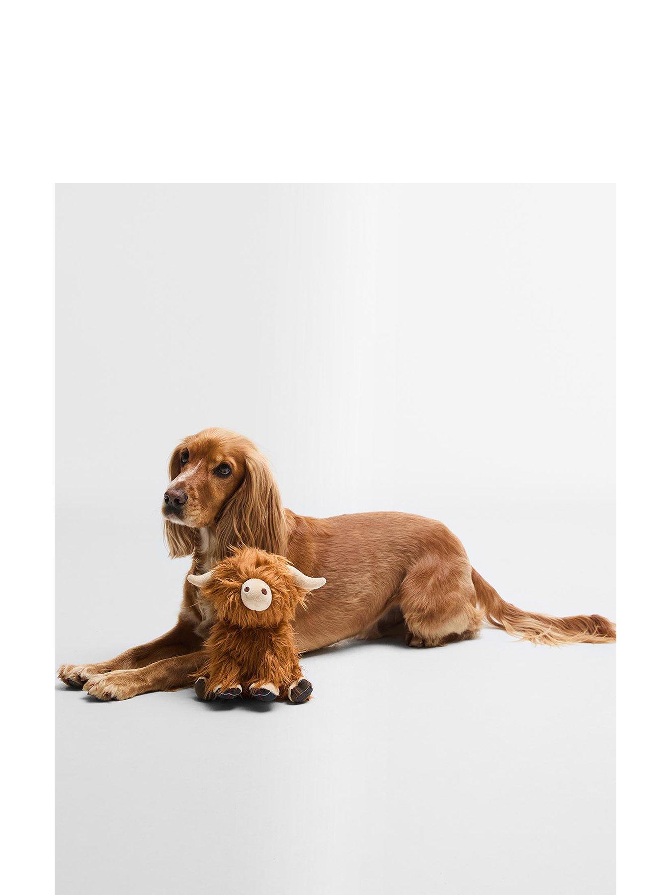 Barbour Dog Highland Cow Toy - Brown