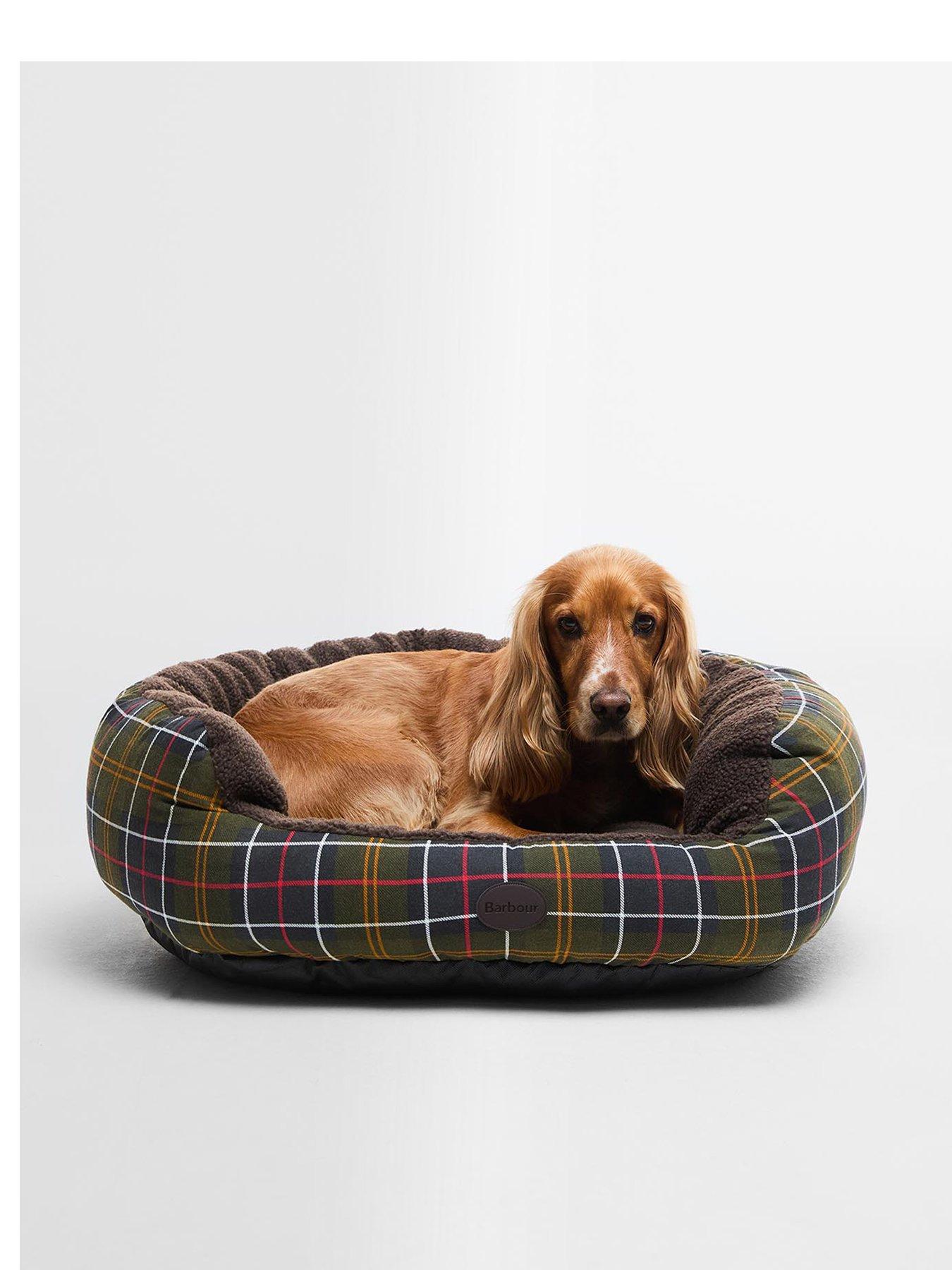 Image 1 of 4 of Barbour Dog Tartan Snuggle Bed 30" - Multi