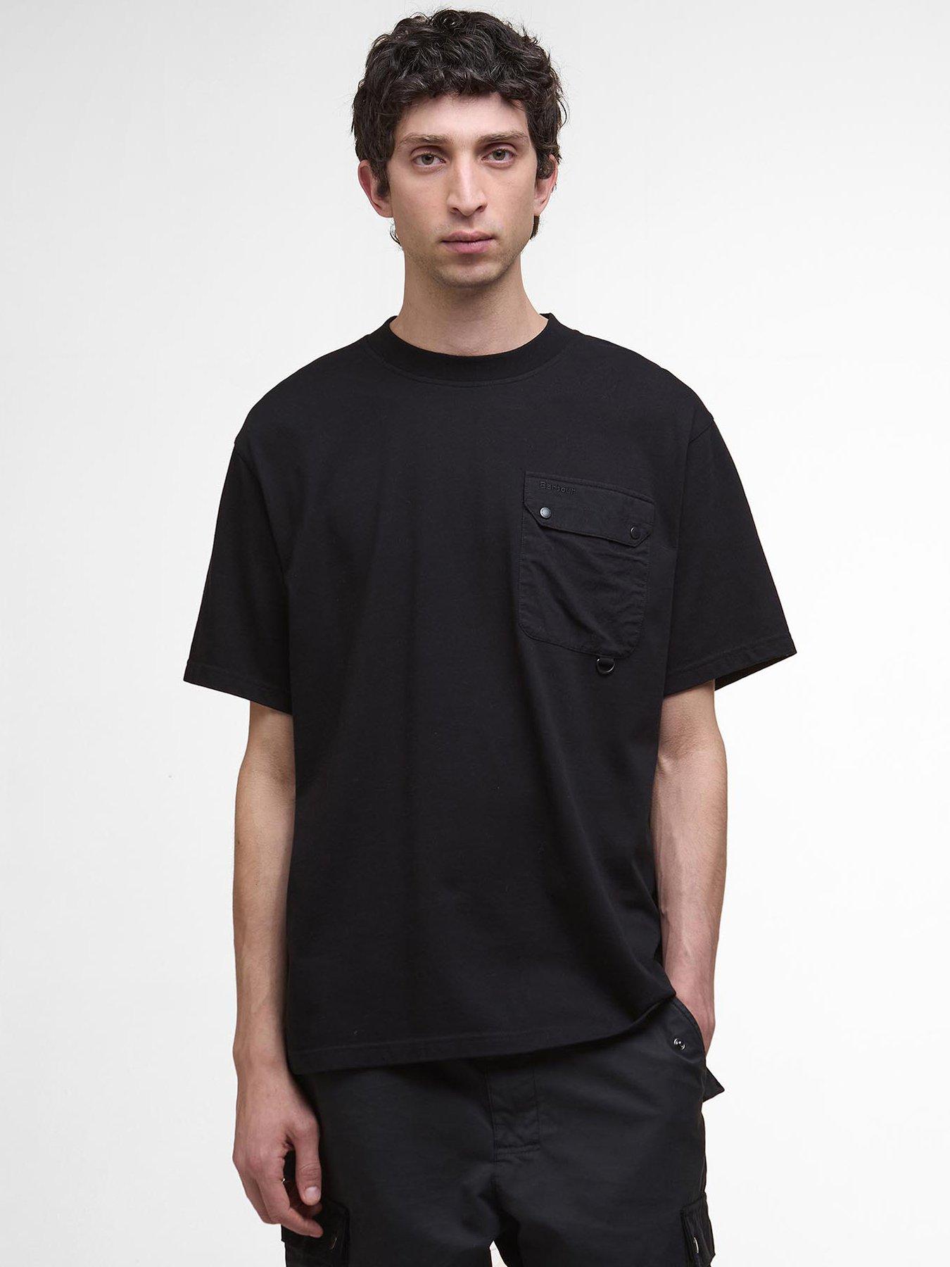Barbour Leazes Pocket Detail T-Shirt - Black