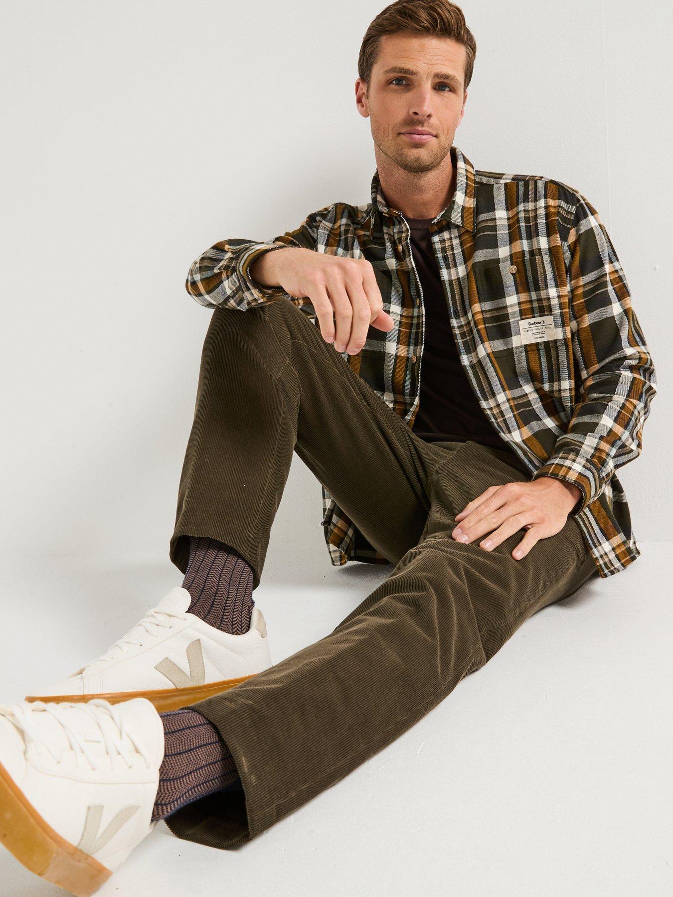 Barbour Hanley Relaxed Checked Shirt Green Very