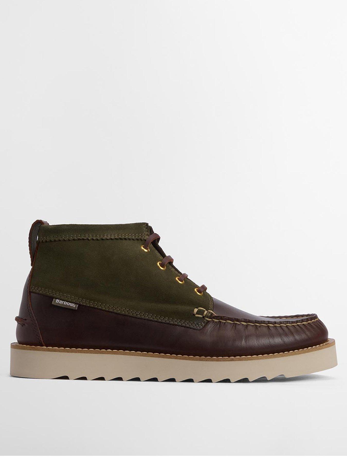 Barbour: Hadston Two Tone Chukka Boots - Brown