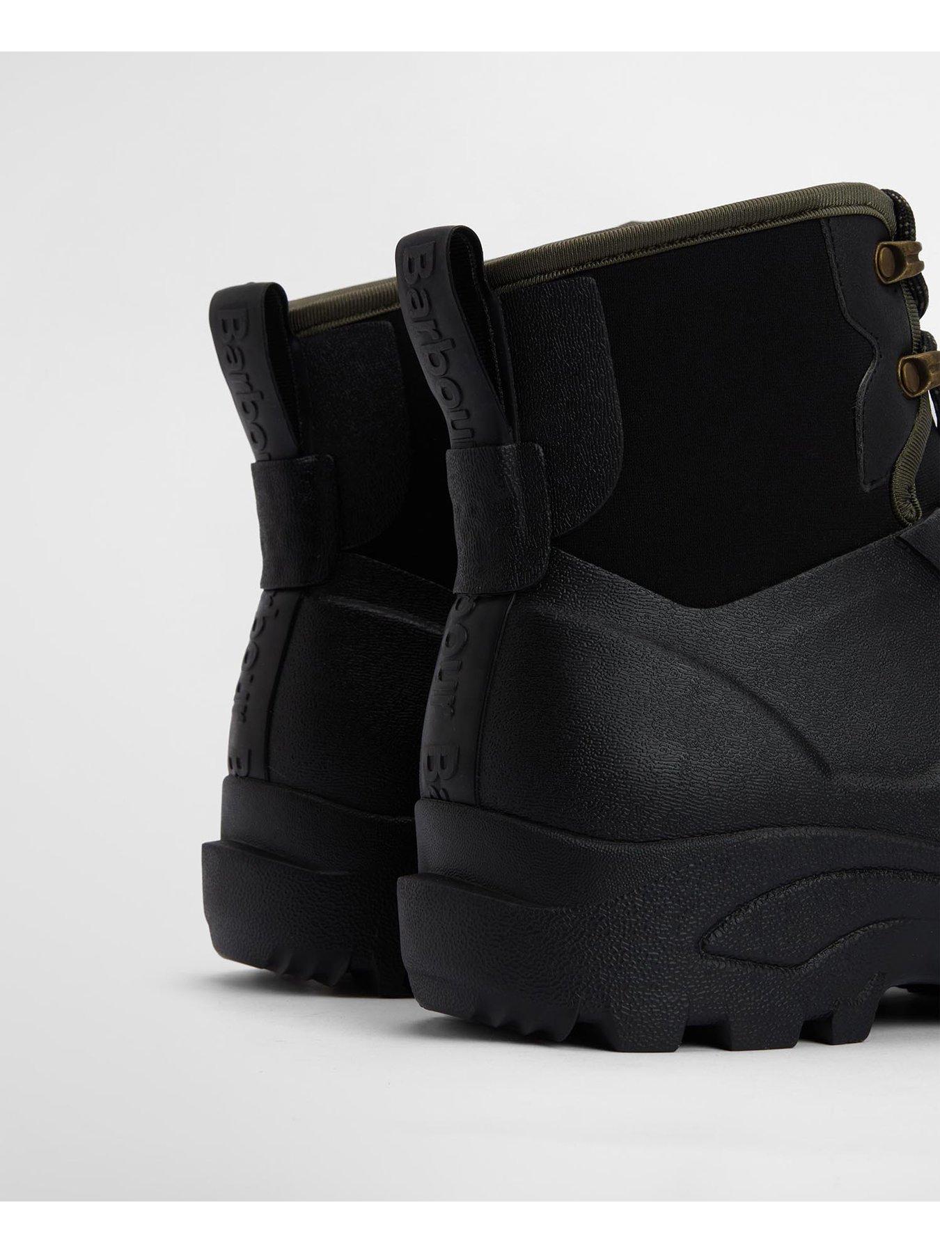Image 6 of 6 of Barbour Marlow Lace Up Wellington Boots - Black