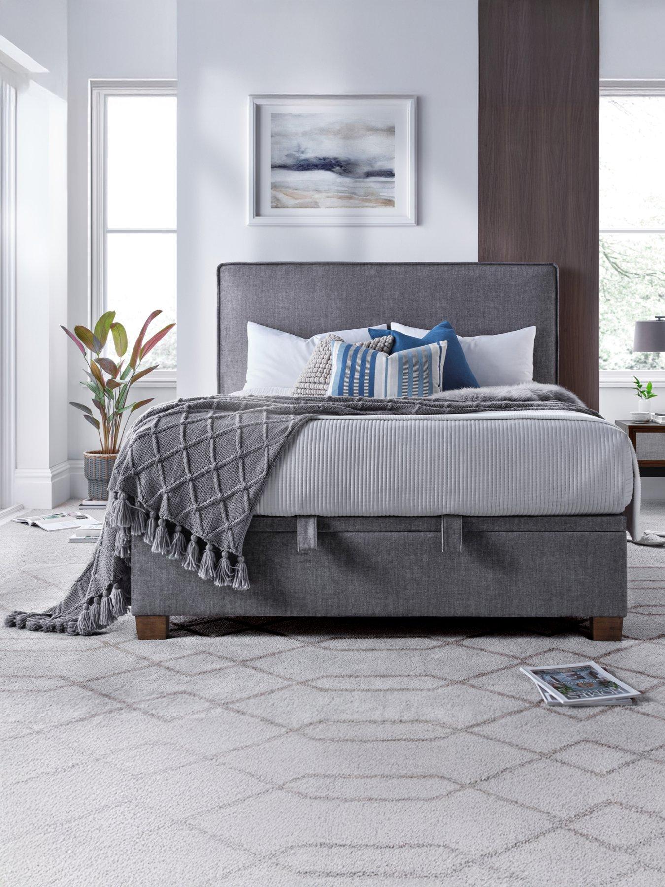 undefined Fletcher King Ottoman Bed With Airsprung Platinum Mattress