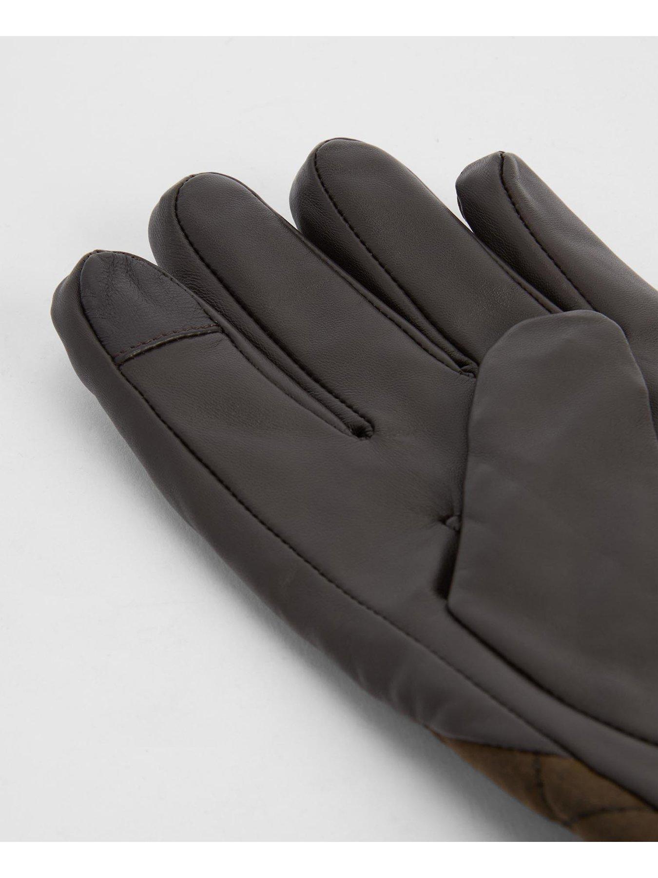 Image 2 of 4 of Barbour Dalegarth Leather Gloves - Dark Green