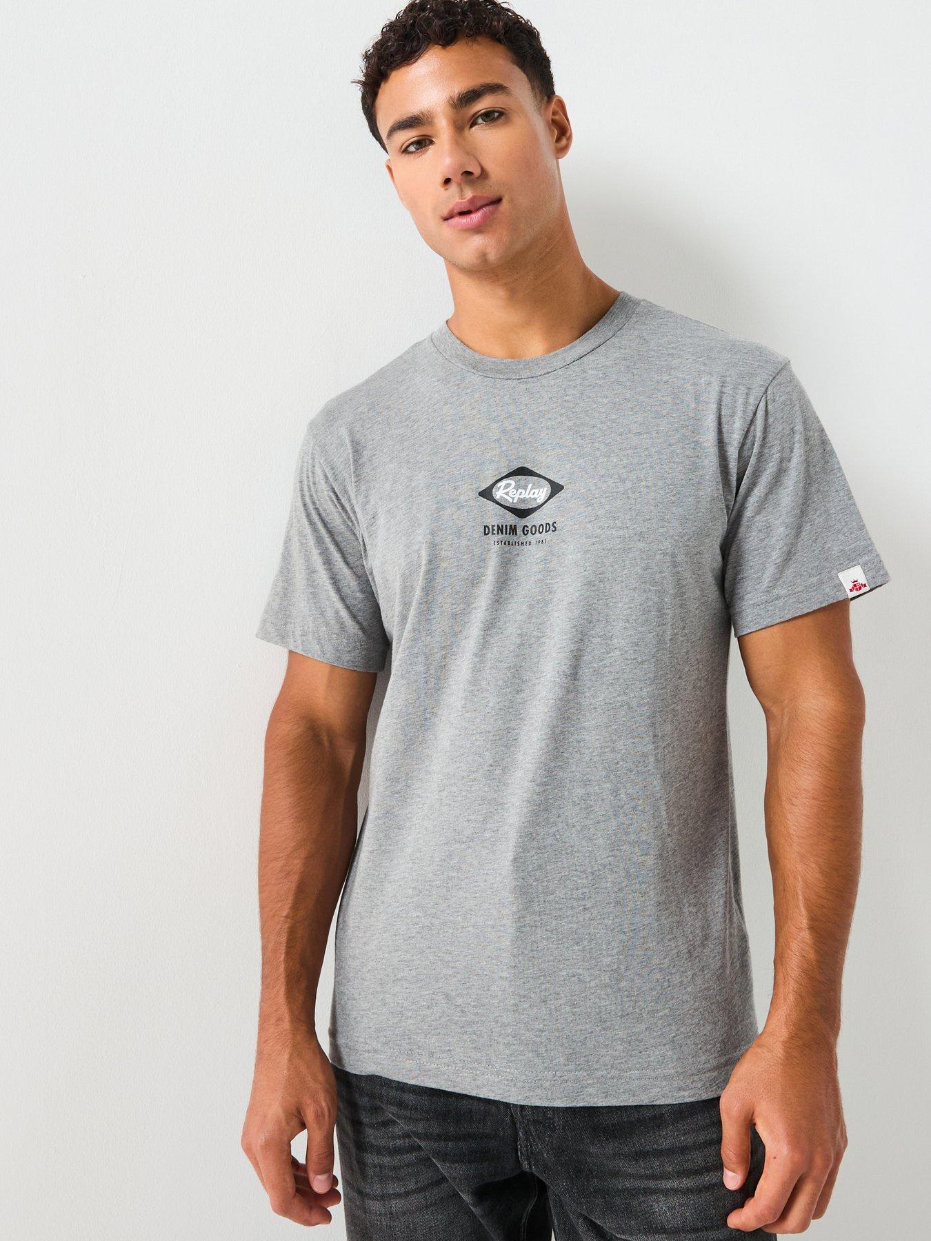Replay Denim Goods Printed T-Shirt - Grey