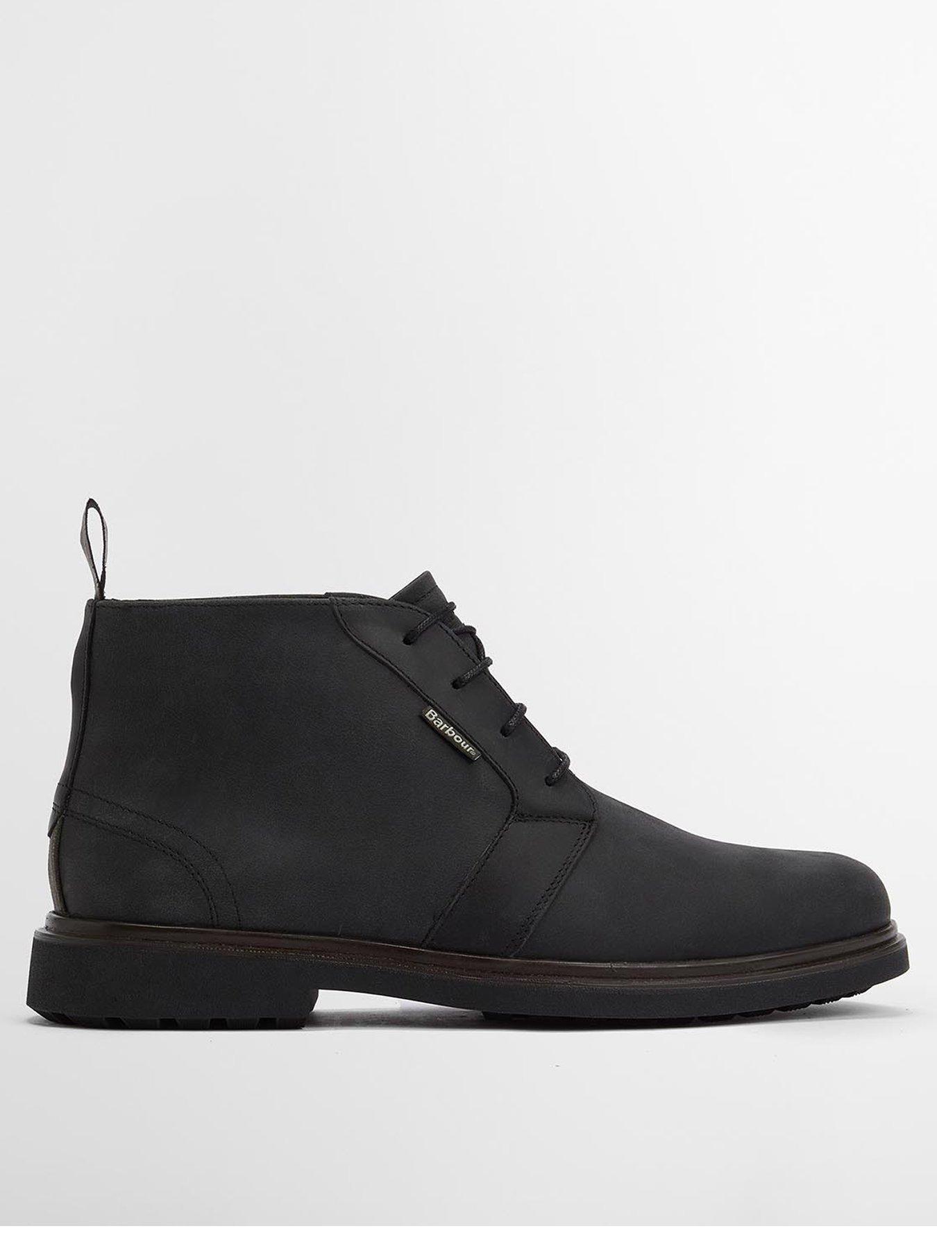 undefined Meays Waxed Leather Chukka Boots - Black