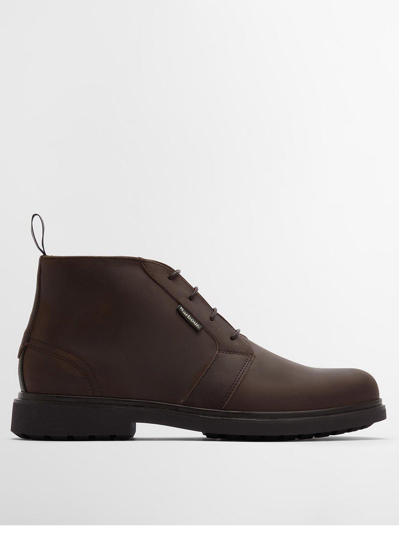 Barbour Meays Waxed Leather Chukka Boots - Brown