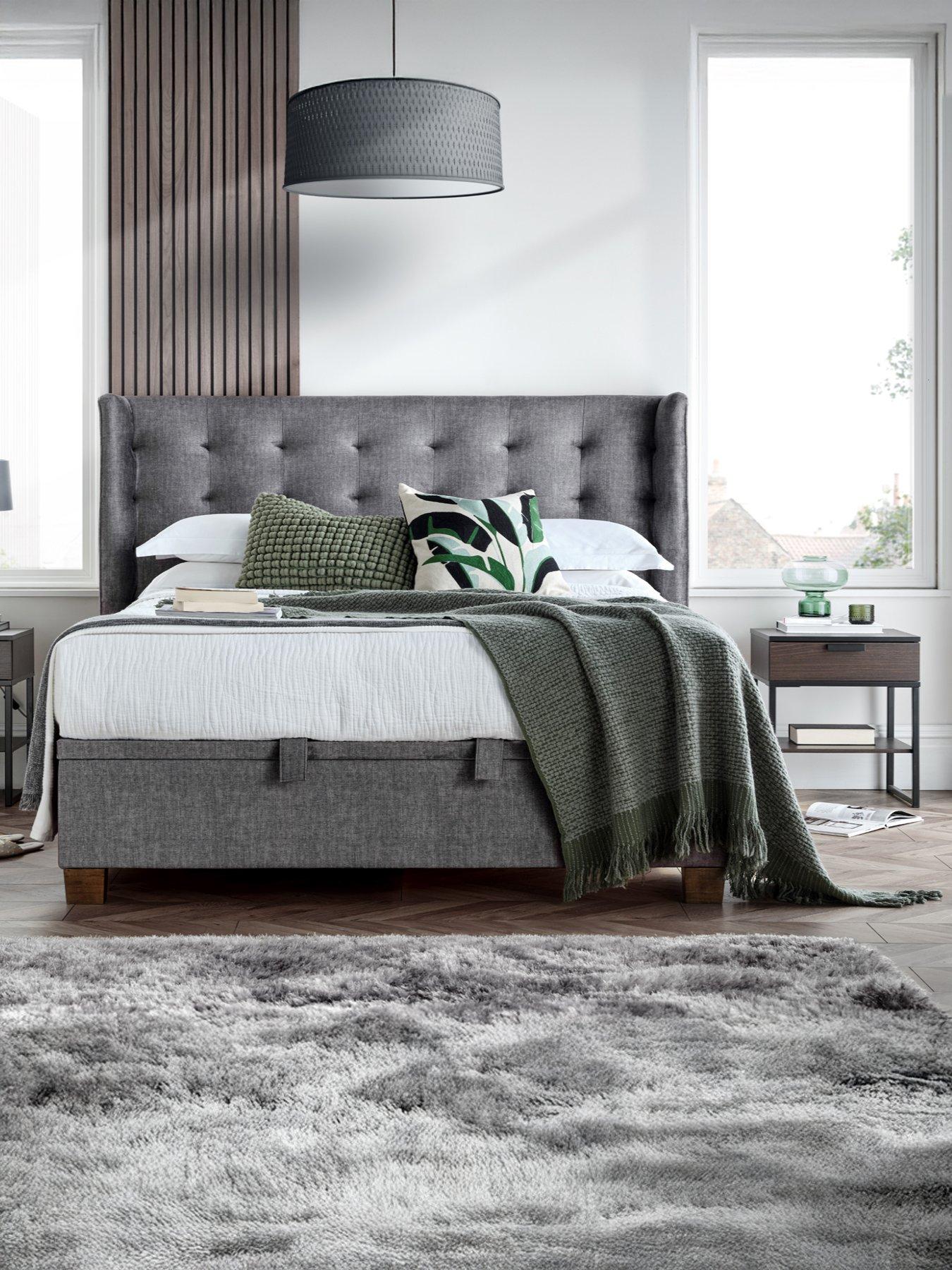 The Very Collection Hendrick End Lift Up Storage Ottoman Bed with Airsprung Mattress Options (Buy  &  SAVE!)