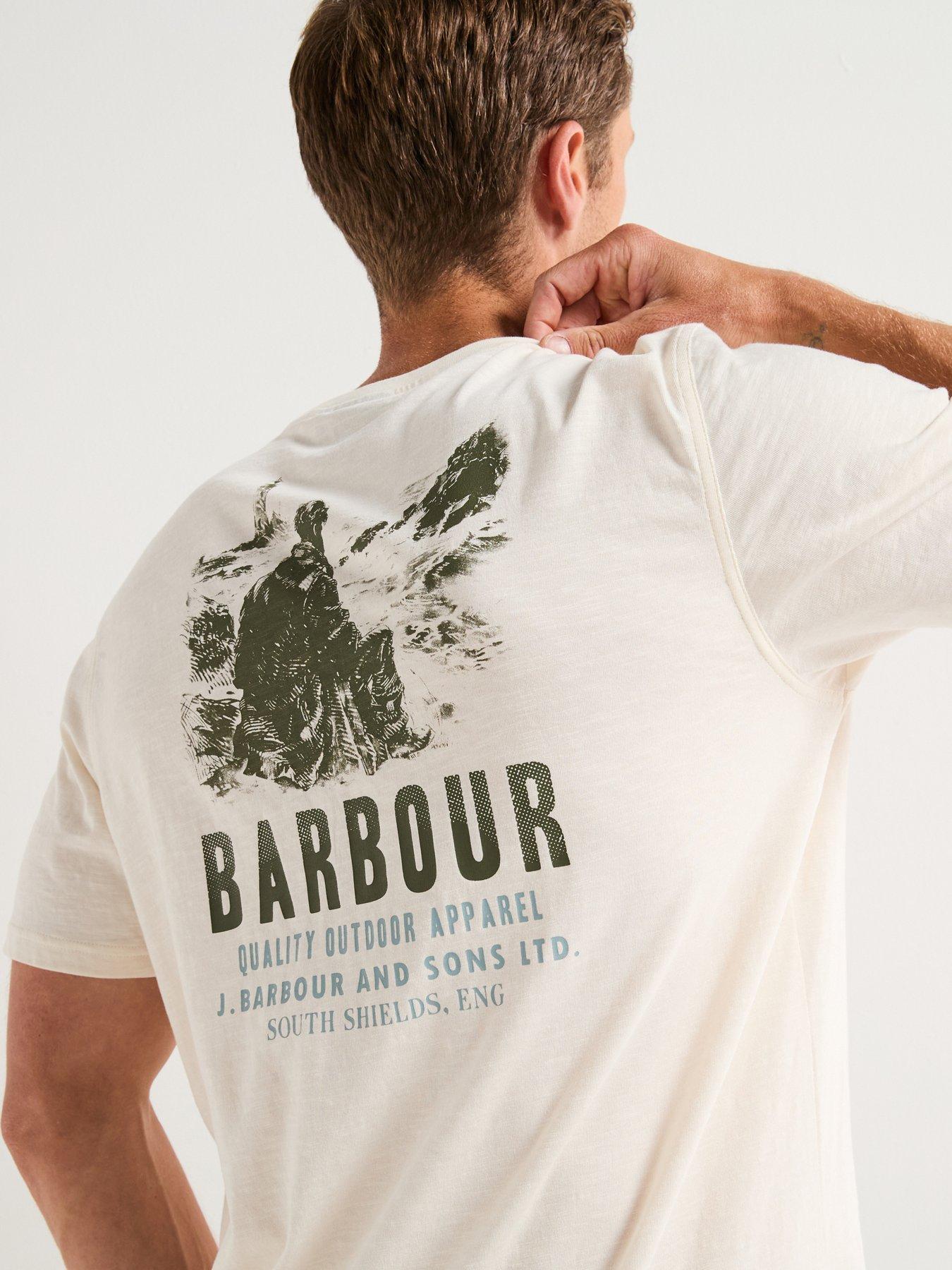 Barbour Glencorse Relaxed Fit Graphic T-Shirt - White