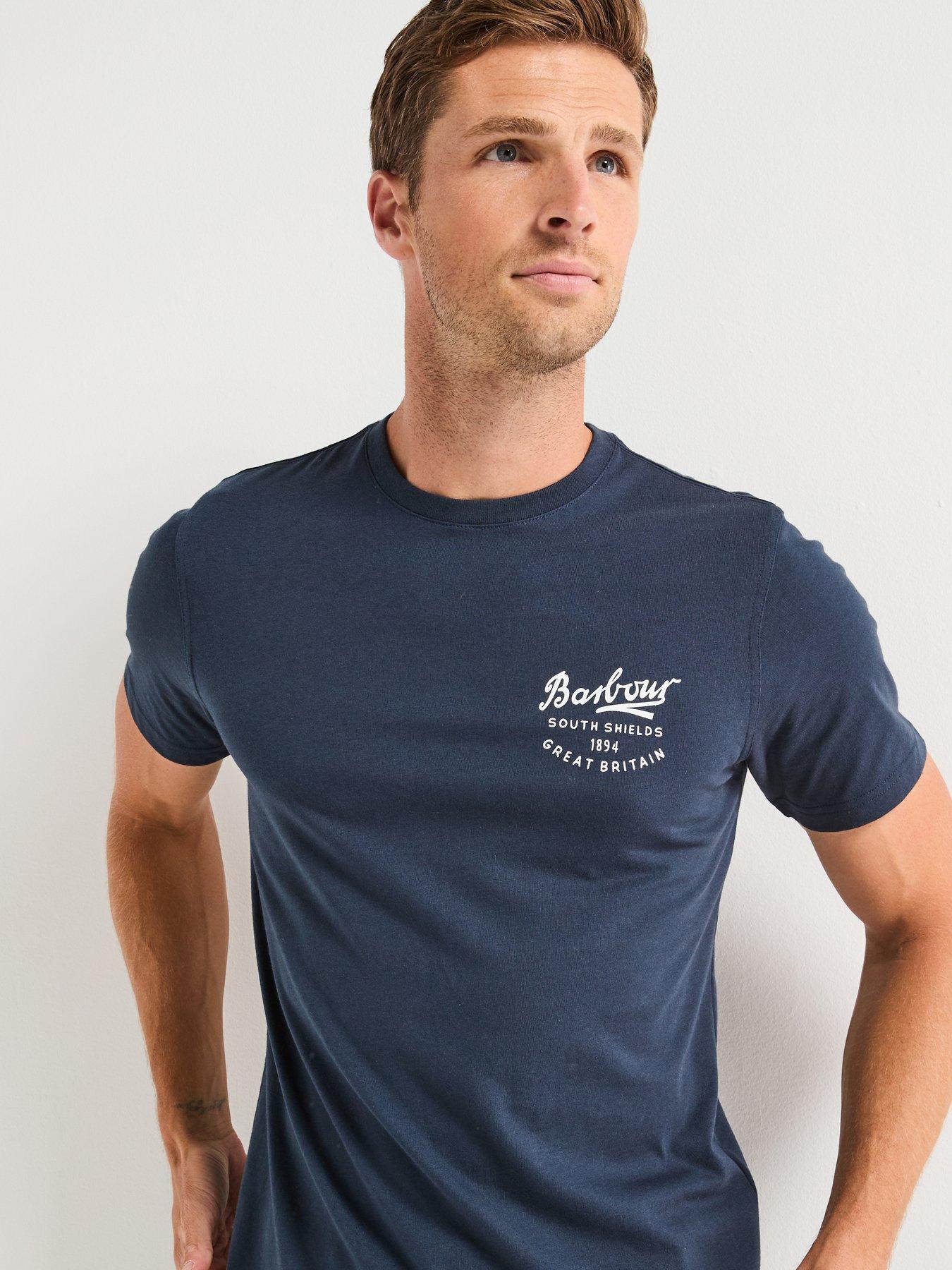 undefined Script Graphic T-Shirt - Navy