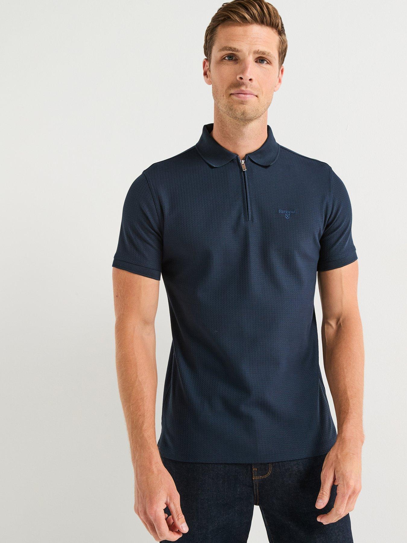 Barbour Backfield Tailored Polo Shirt - Navy