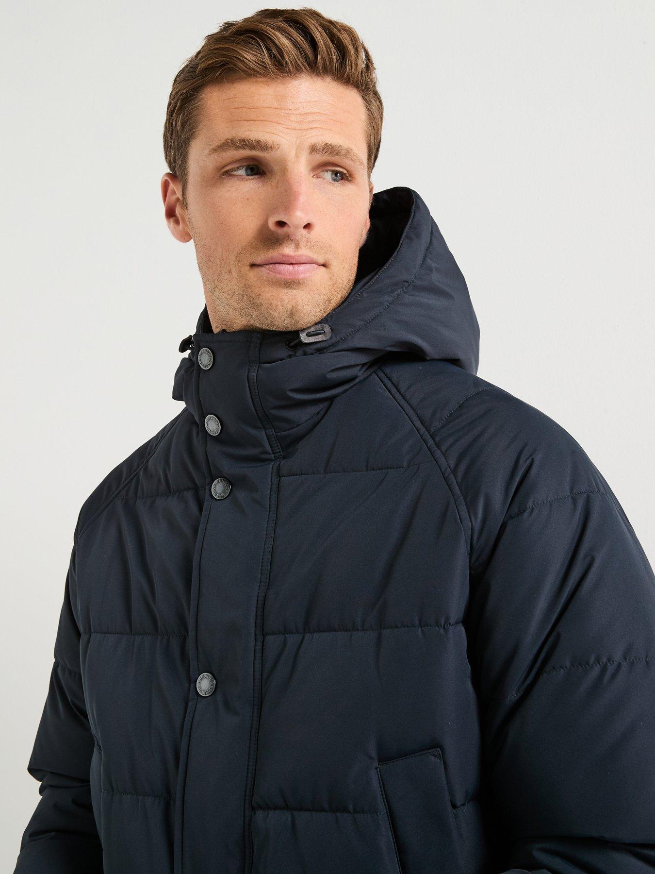 Barbour Hooded Bedale Padded Jacket - Navy | Very