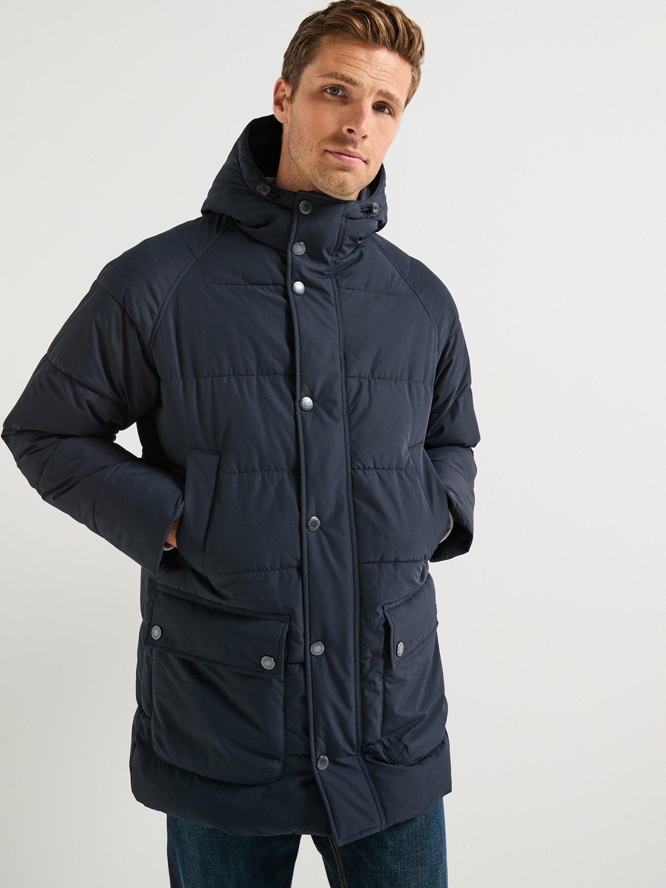Barbour Hooded Bedale Padded Jacket - Navy | Very