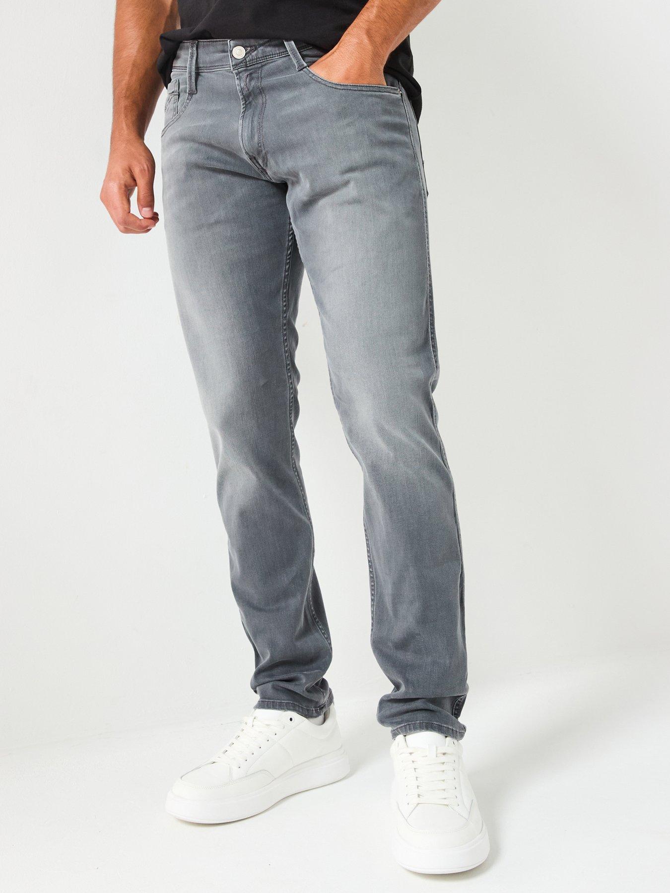 Replay Anbass Slim Fit Jeans - Grey