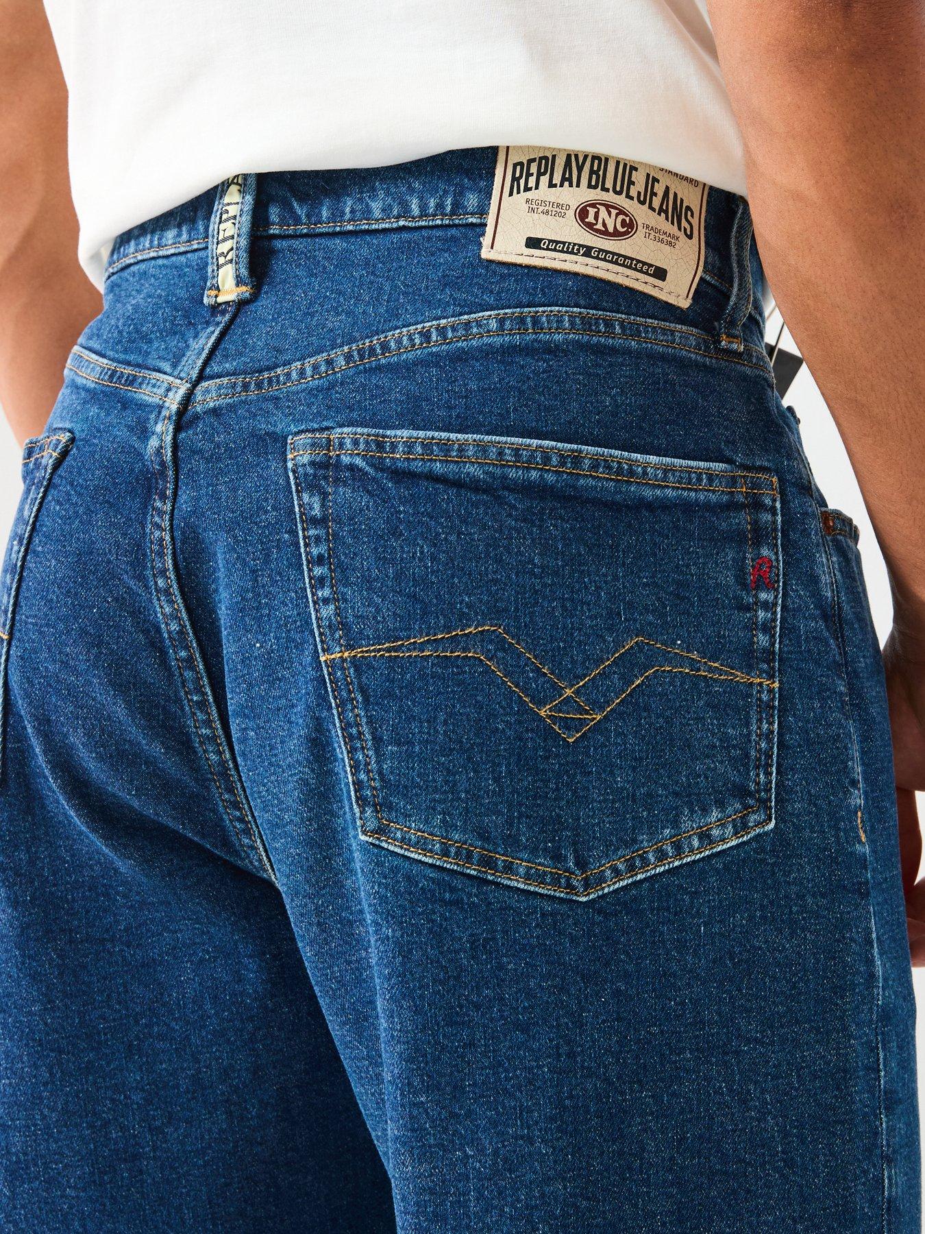 Image 4 of 6 of Replay M9z1 Regular Fit Jeans - Blue