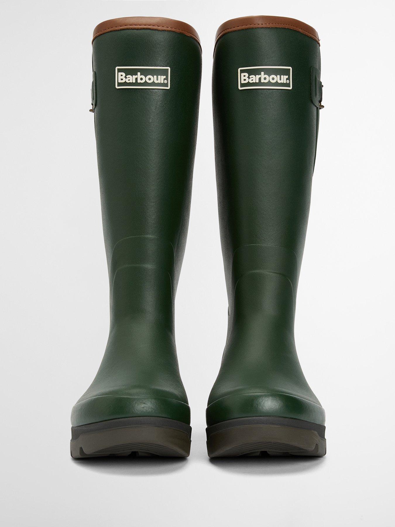 Barbour Tempest Tall Wellington Boots Green Very