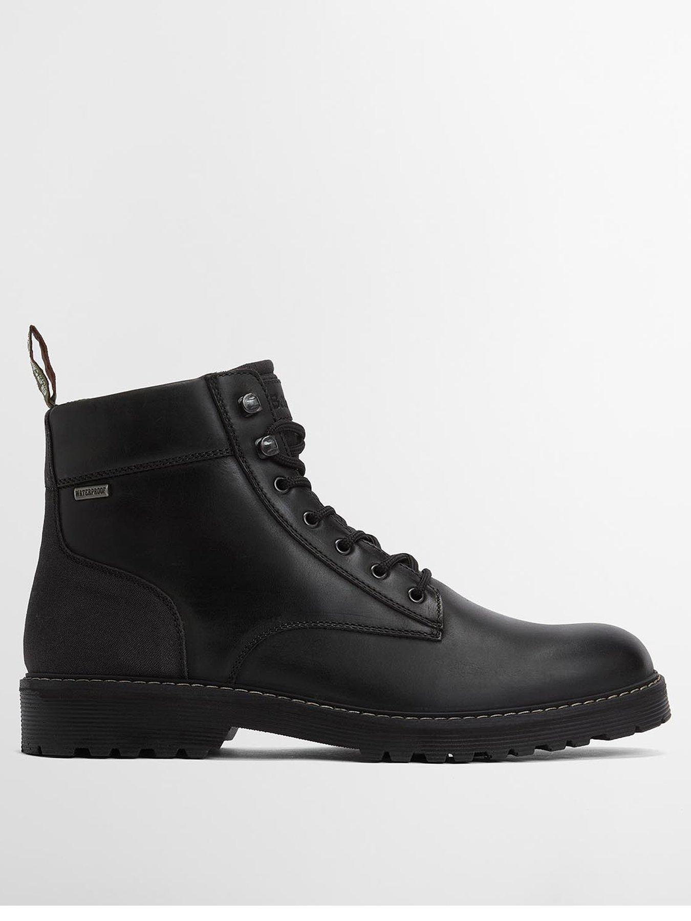 Barbour Harrison Waterproof Lace Up Boots - Black