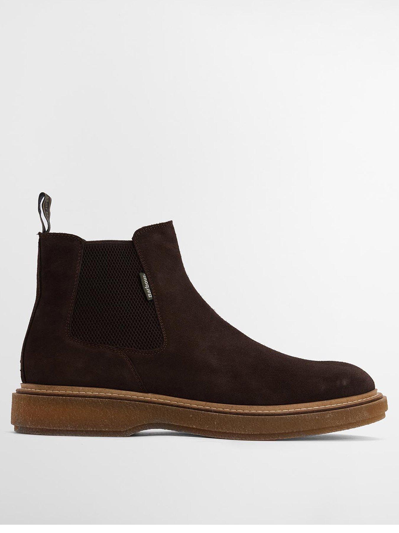Barbour Tinstone Suede Chelsea Boots - Brown