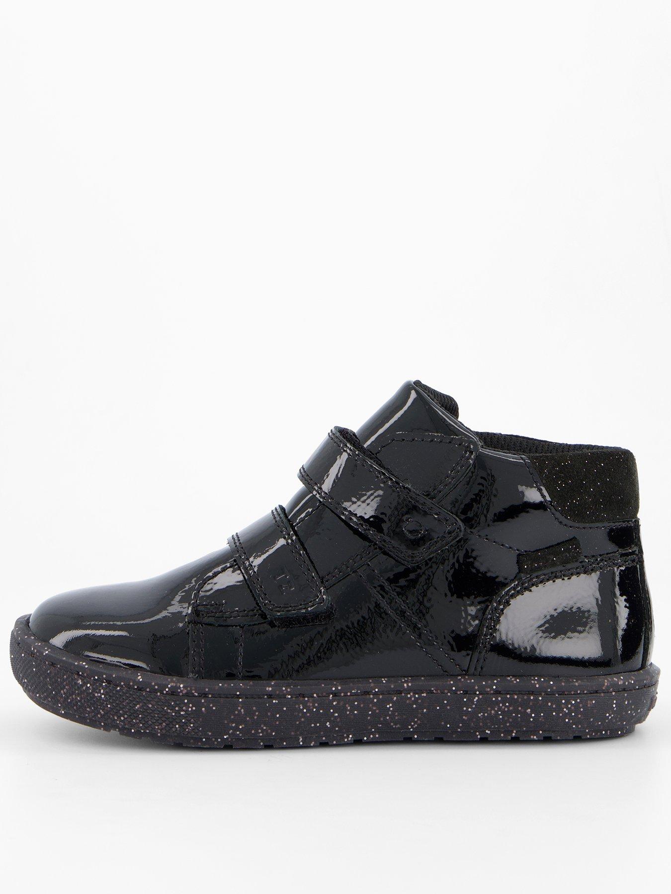 The Very Collection Toezone Girls Patent Black Two Strap Boot