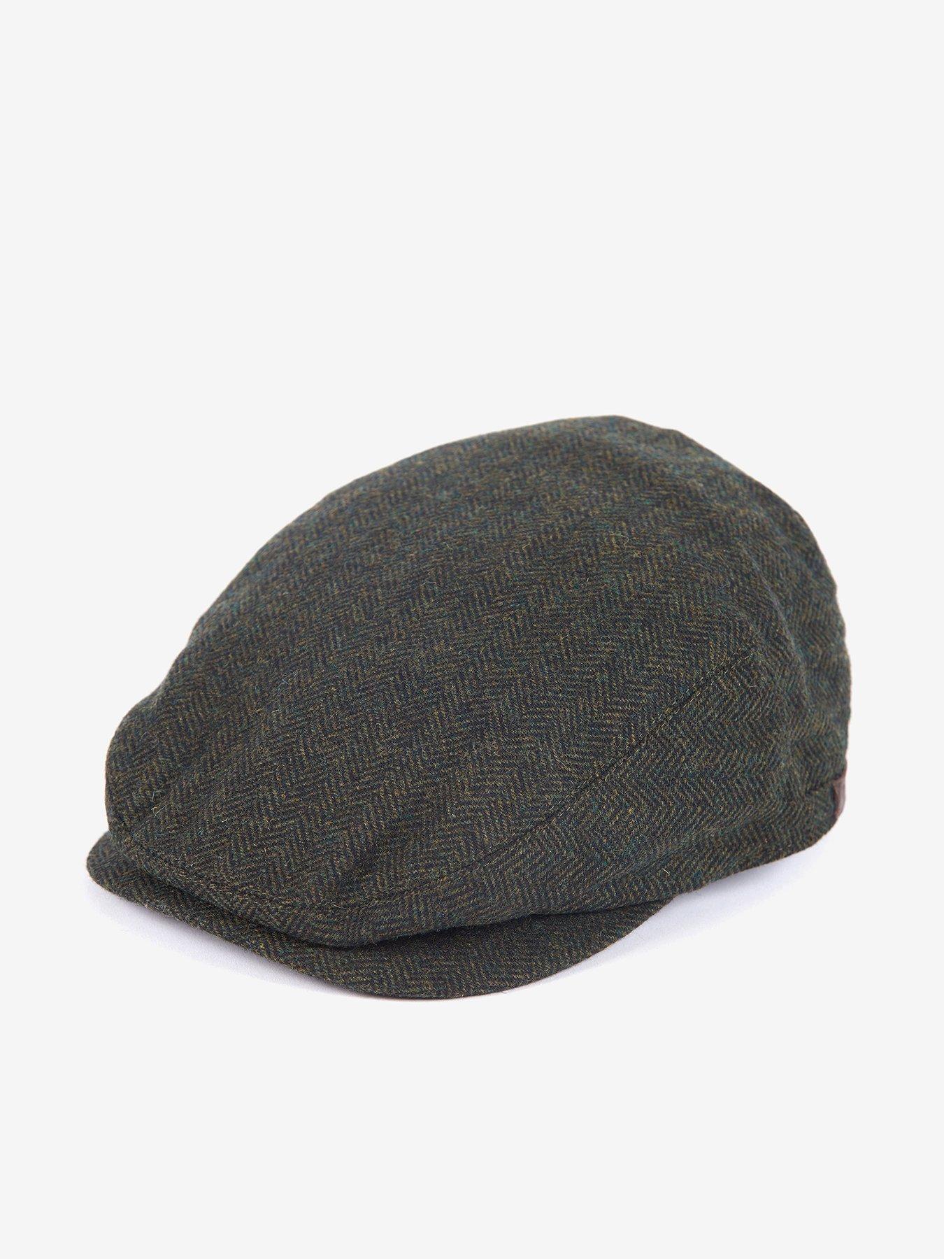 Barbour Barlow Herringbone Flat Cap - Green
