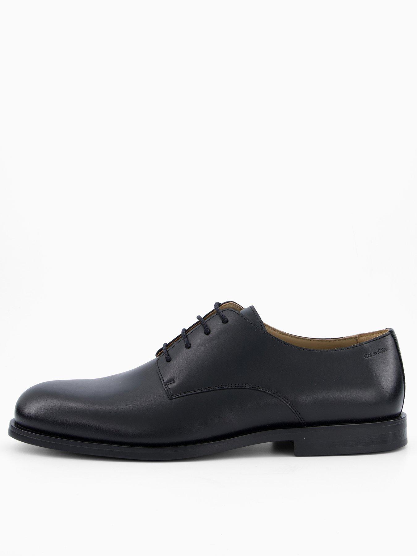 Calvin Klein Rubber Derby Leather Dress Shoes - Black | Very