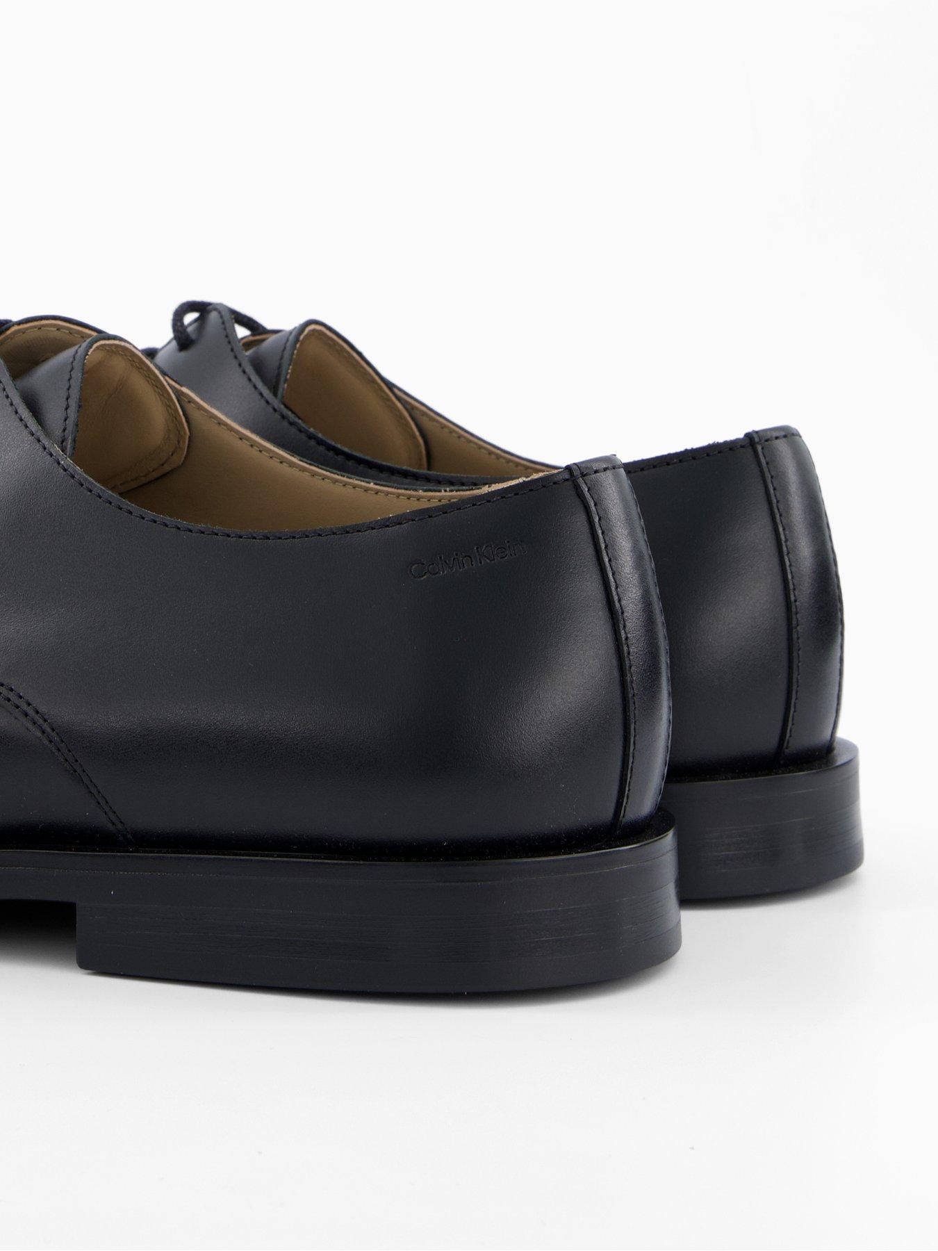 Calvin Klein Rubber Derby Leather Dress Shoes - Black | Very