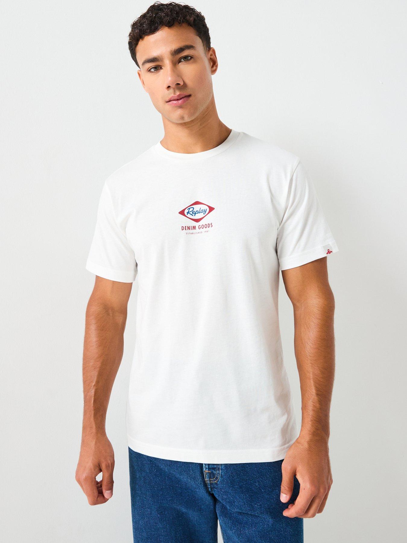 Replay Denim Goods Printed T-Shirt - White