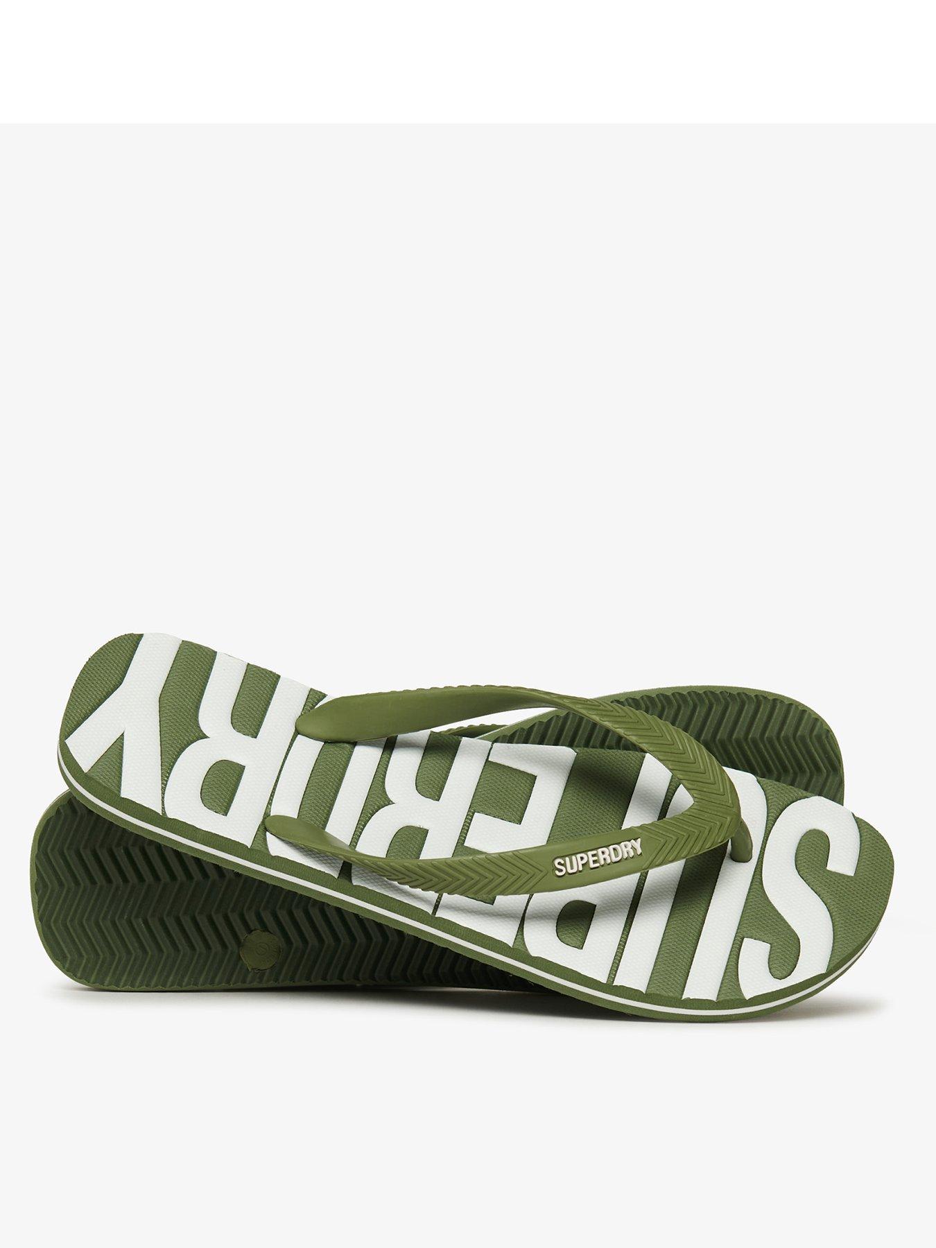 undefined Core Logo Flip Flops - Green