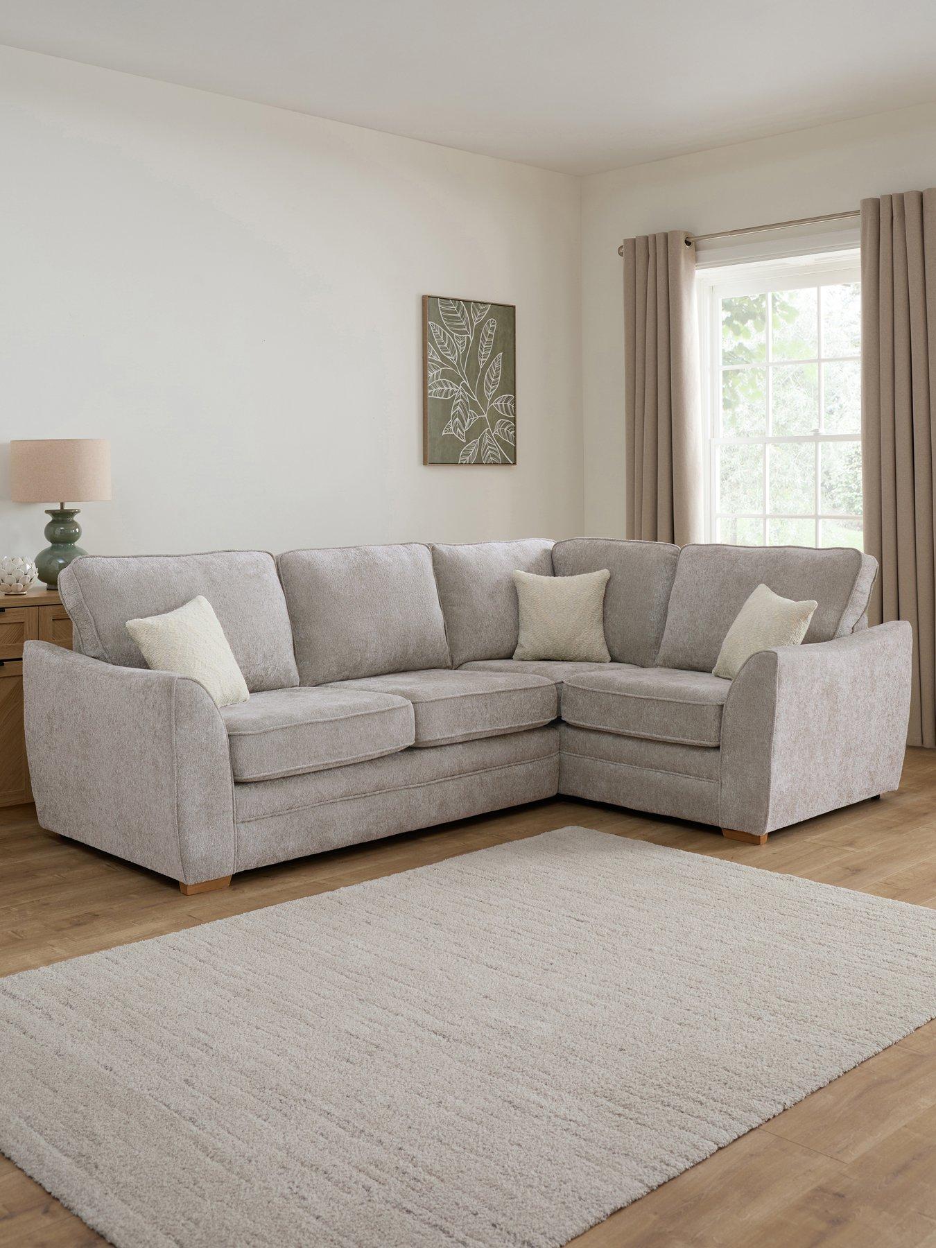 Very Home Trinity Fabric Right Hand Double Arm Corner Group Sofa - Made to Order in the UK