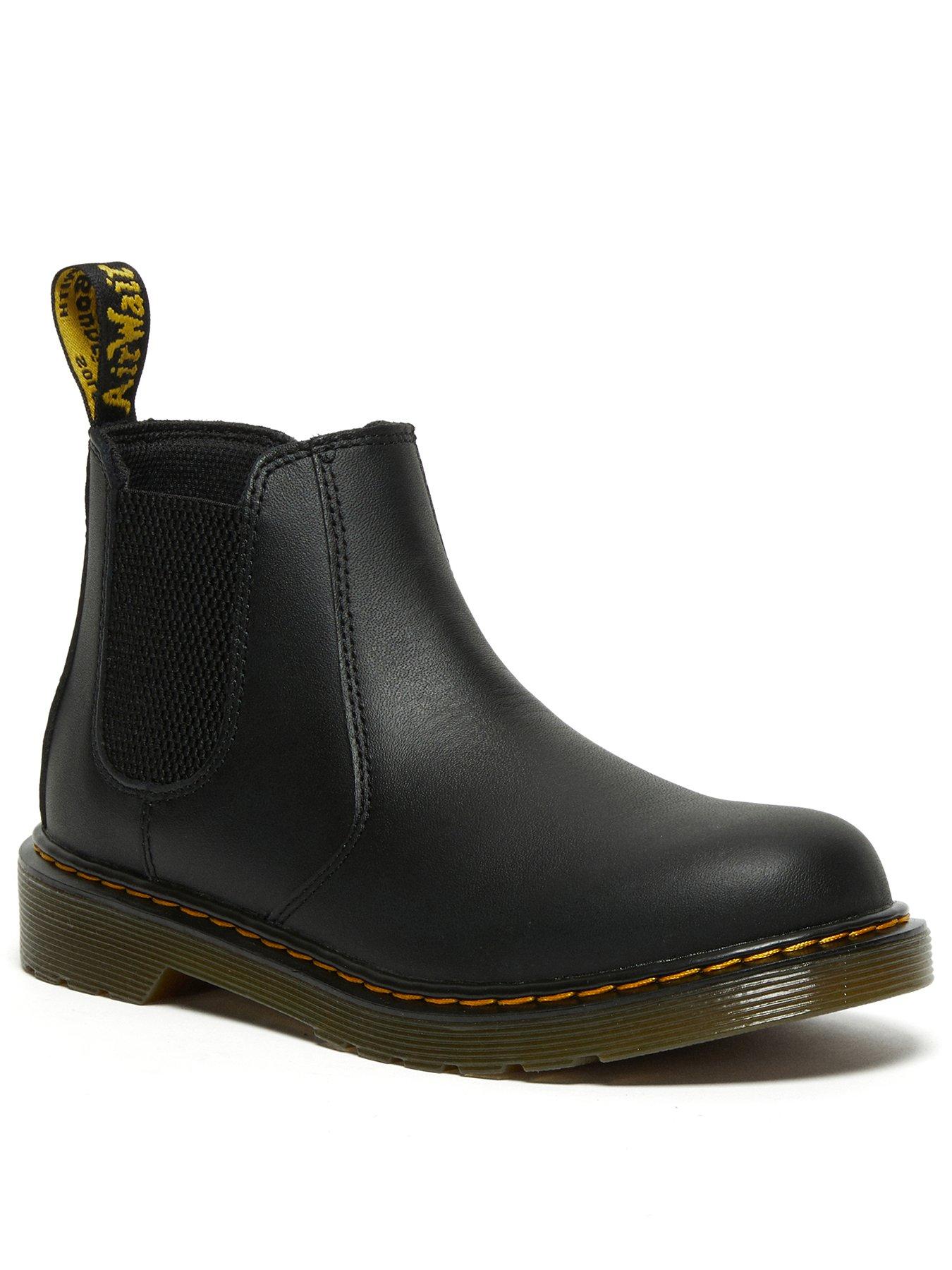 Image 2 of 7 of Dr Martens Youth 2976 Side Zip Chelsea Boots - Black