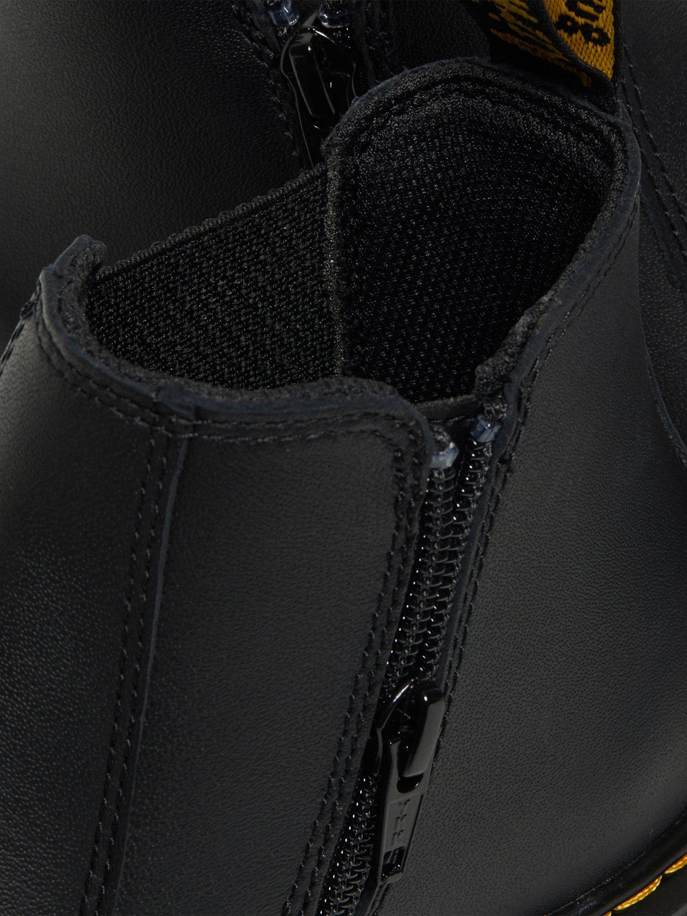 Image 7 of 7 of Dr Martens Youth 2976 Side Zip Chelsea Boots - Black