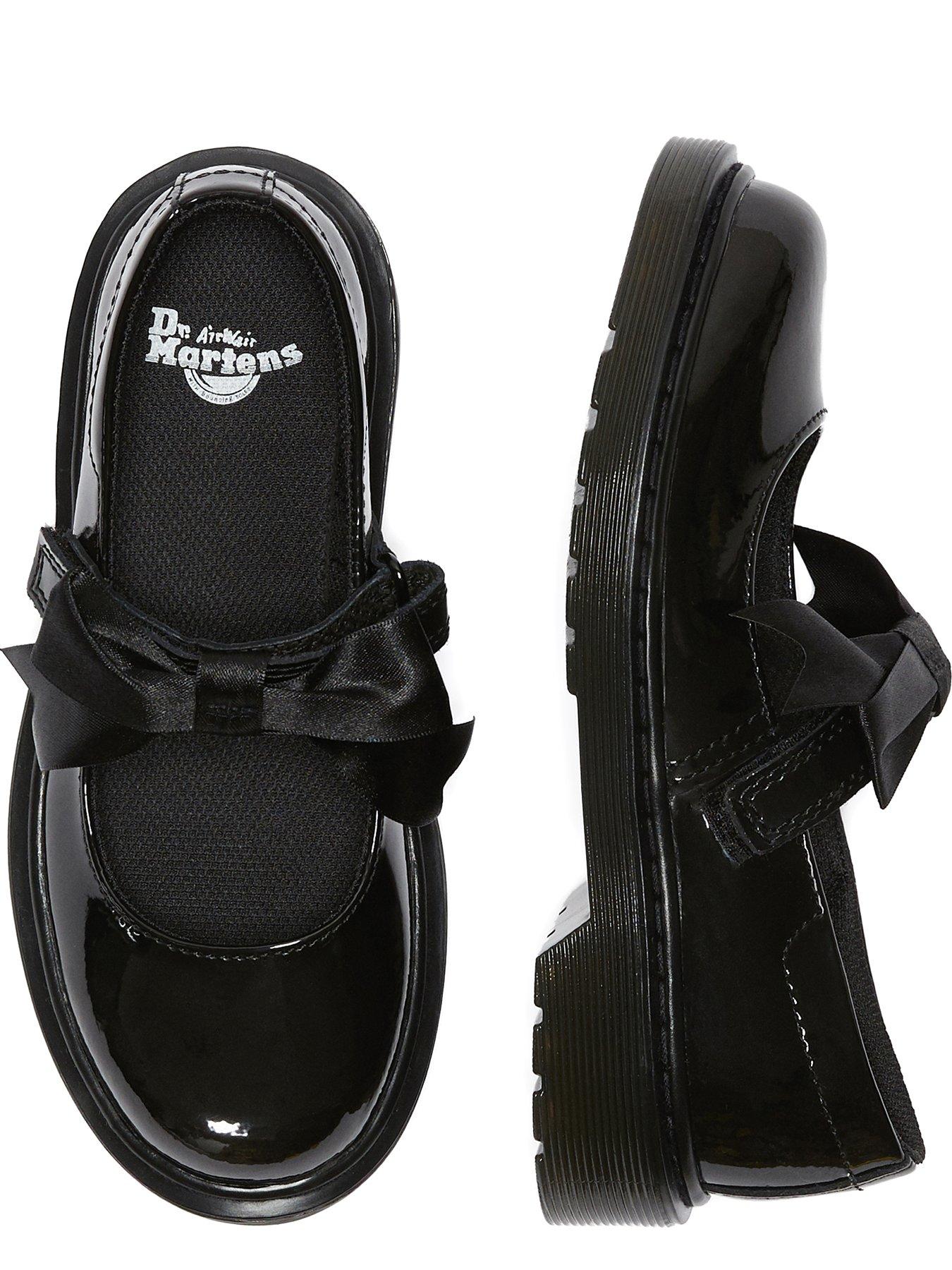 Image 4 of 6 of Dr Martens Junior Maccy II Patent Leather Mary Jane Shoes - Black