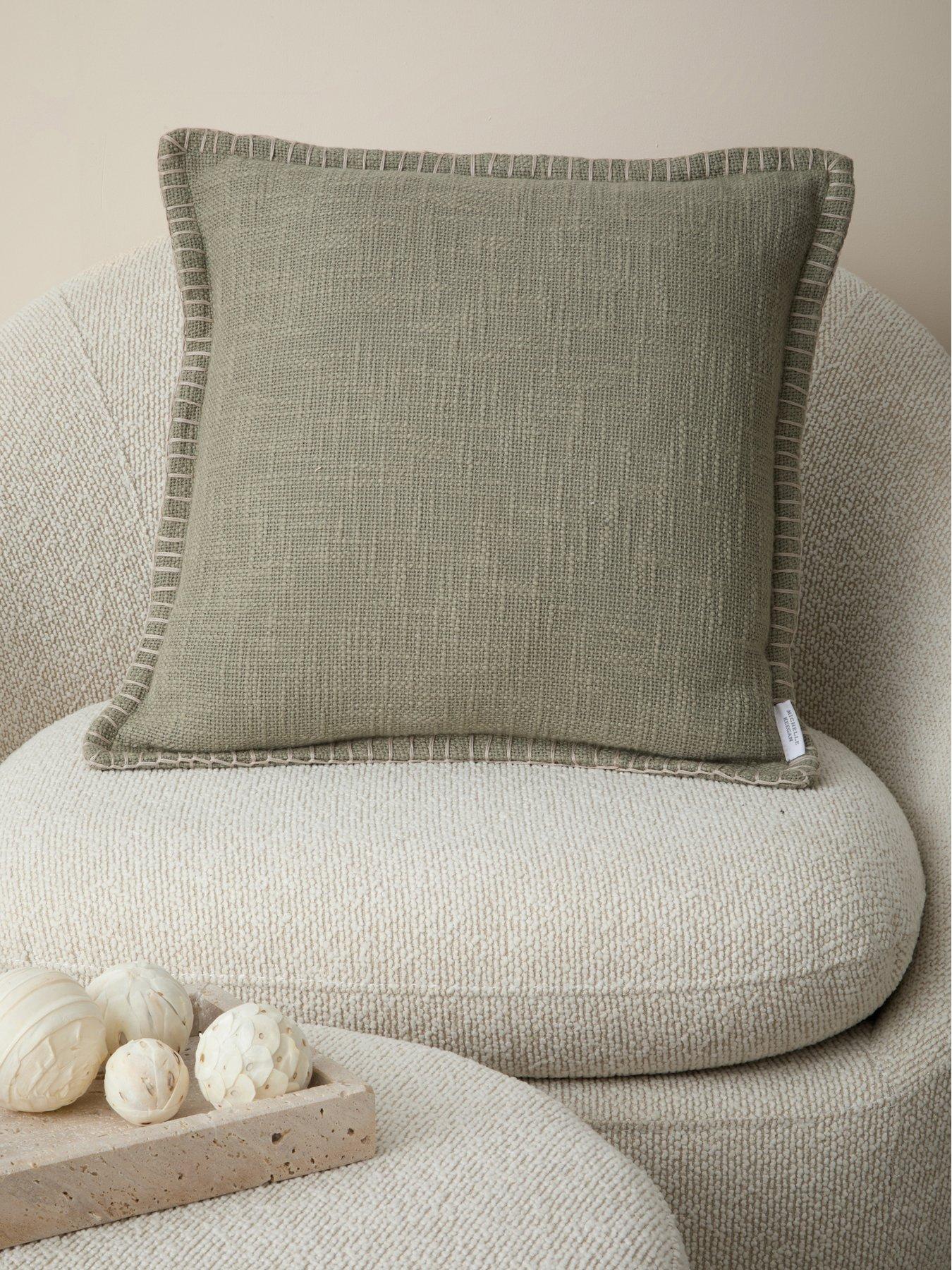 Michelle Keegan Home Textured Blanket Stitch Cushion