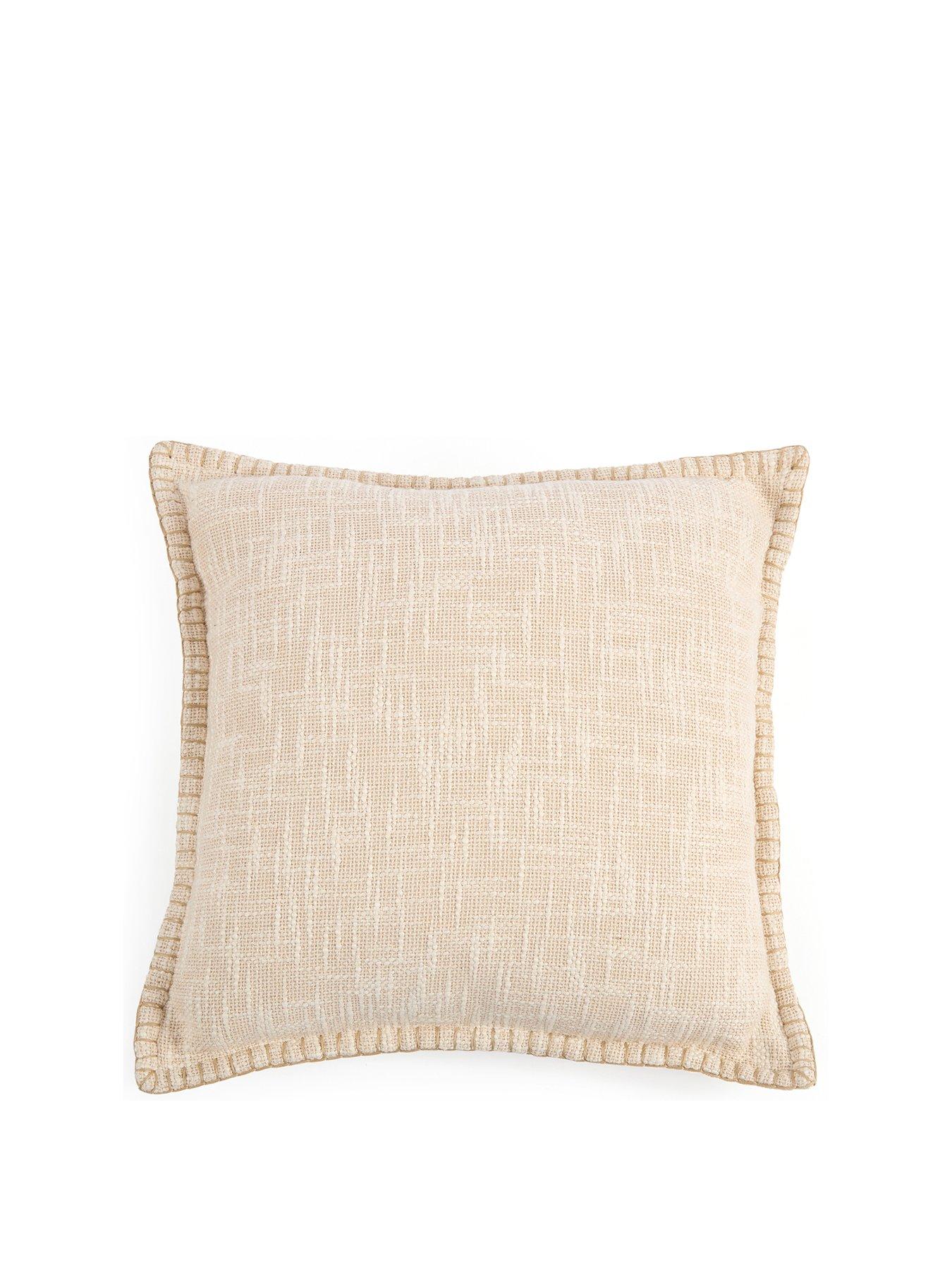 Image 2 of 4 of Michelle Keegan Home Textured Blanket Stitch Cushion