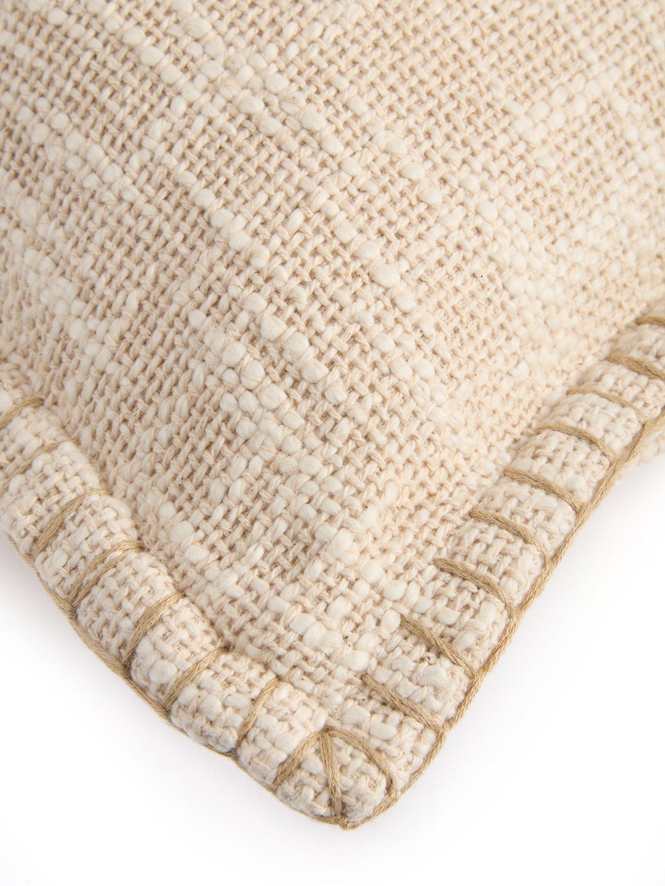 Image 3 of 4 of Michelle Keegan Home Textured Blanket Stitch Cushion