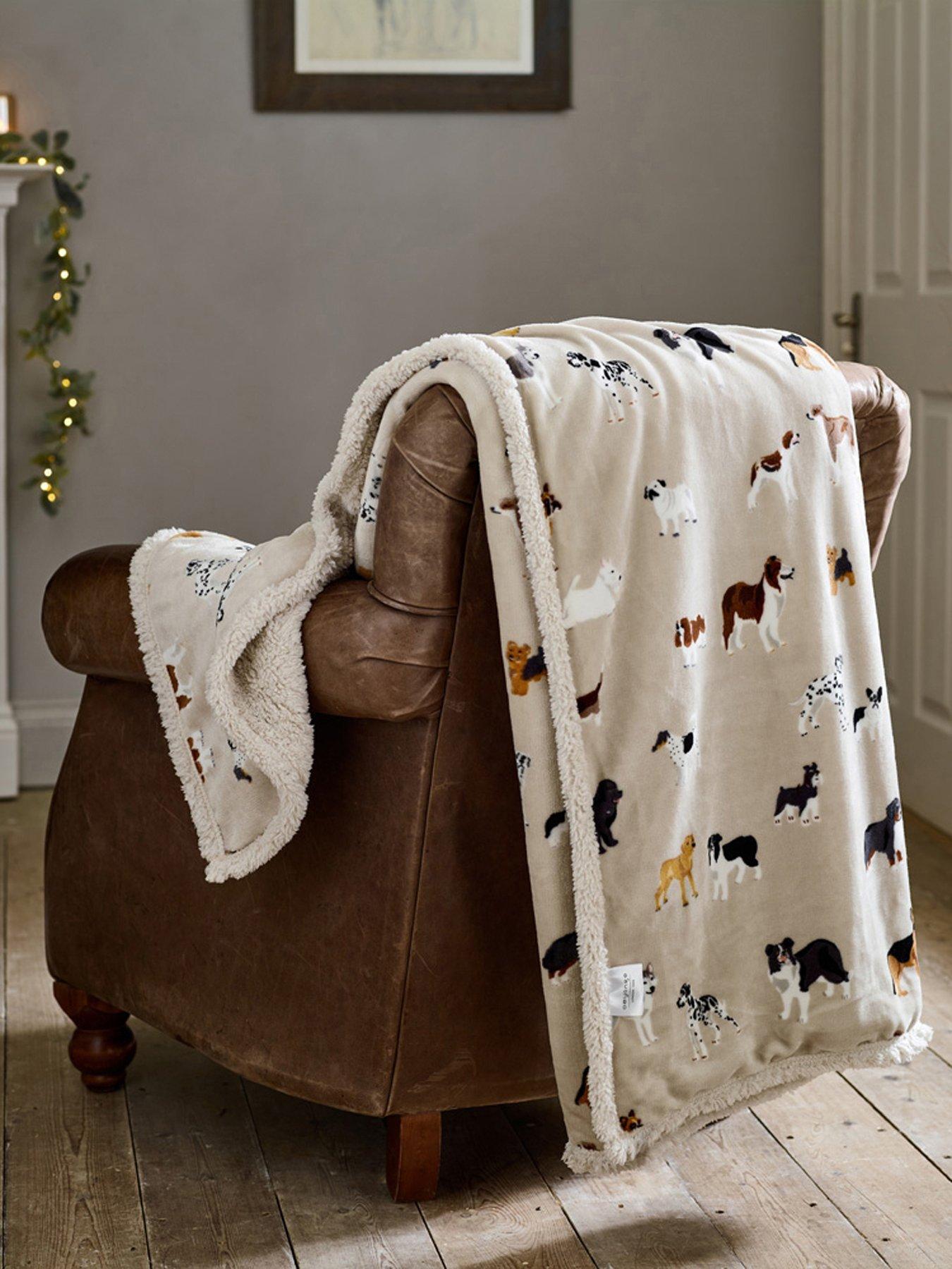 Deyongs Mixed Dogs Sherpa Throw 140x180cm