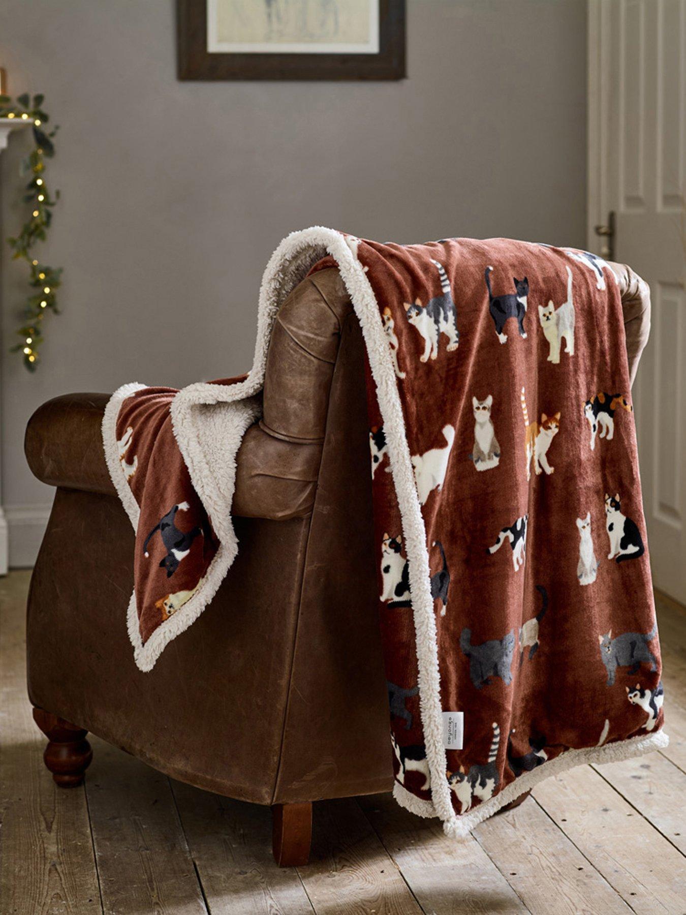 Deyongs Mixed Kitty Sherpa Throw 140x180cm