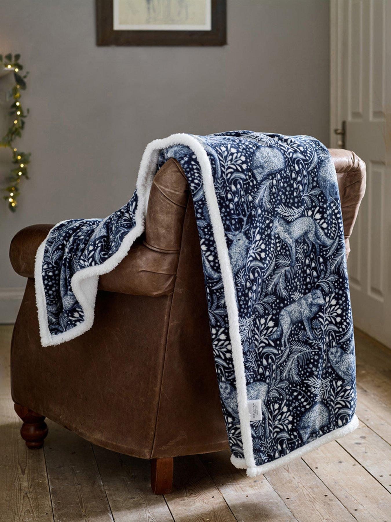 Image 1 of 3 of Deyongs Woodland Folk Sherpa Throw 140x180cm