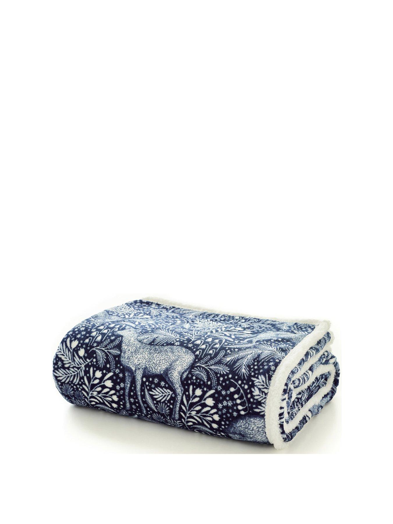 Image 2 of 3 of Deyongs Woodland Folk Sherpa Throw 140x180cm