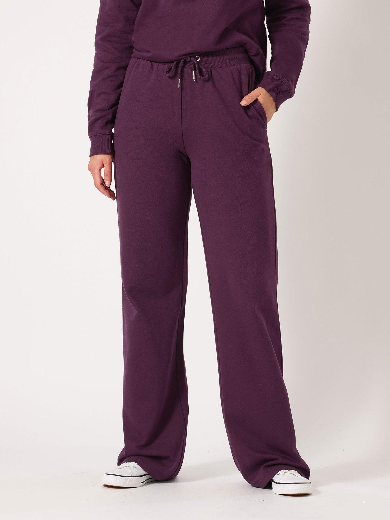 undefined Wide Leg Jogger 36" - Purple