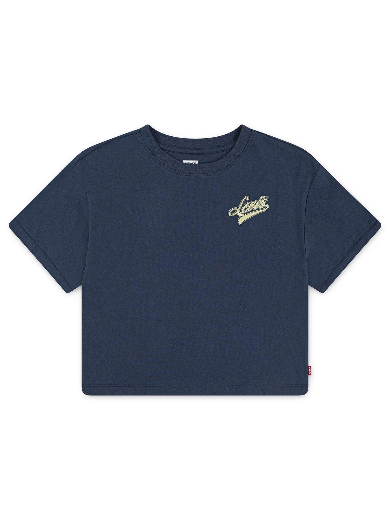 undefined Girls Boxy Meet And Greet Short Sleeve T-shirt - Navy